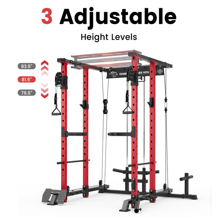 K3 All-In-One Power Rack Functional Trainer