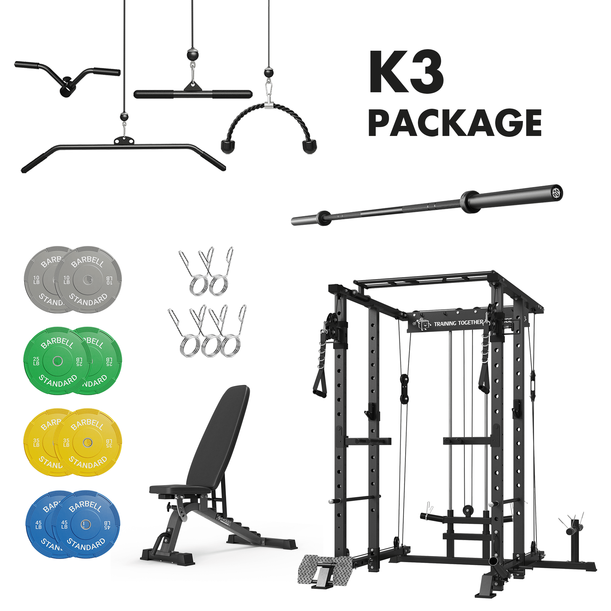 Mikolo K3 Home Gym Package