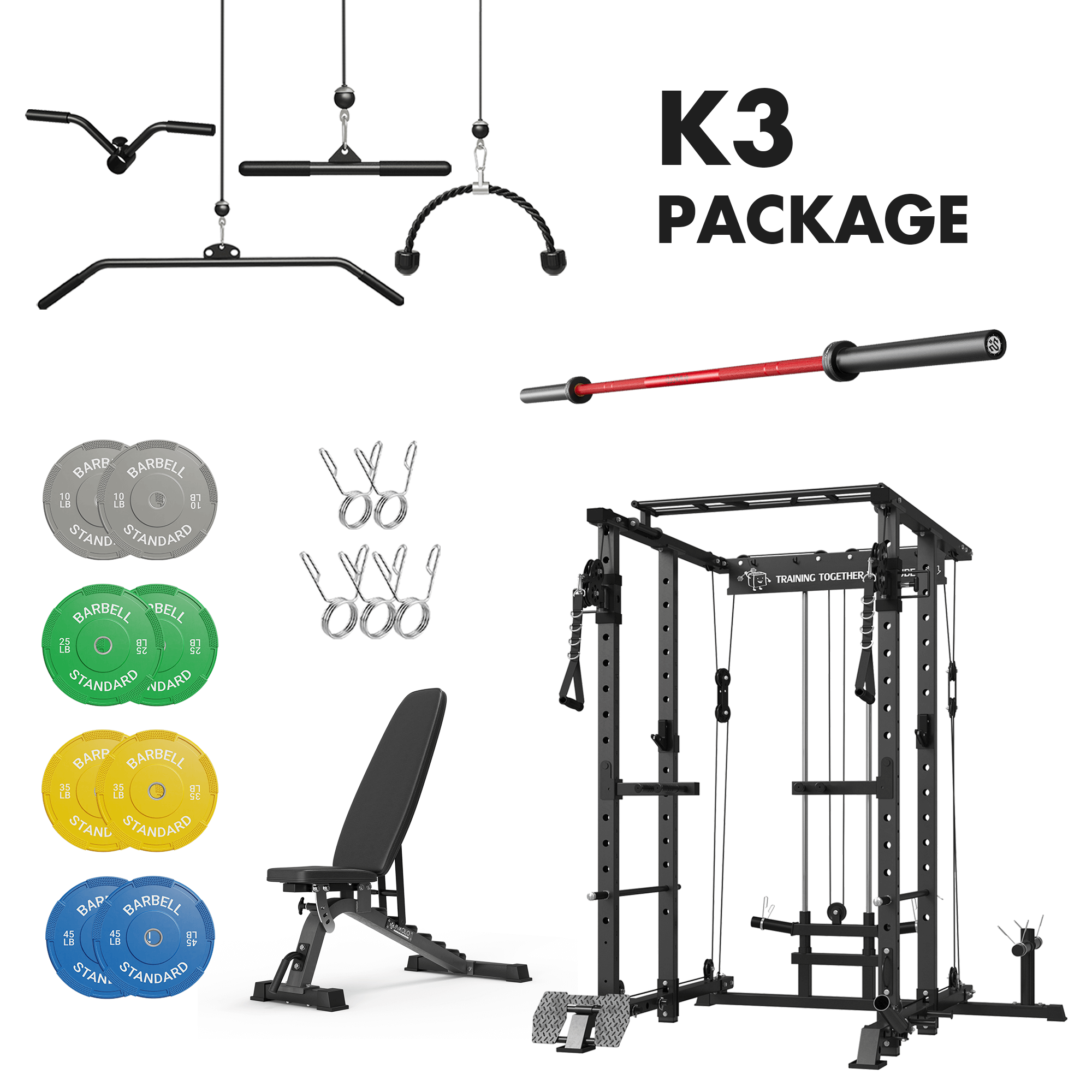 Mikolo K3 Home Gym Package