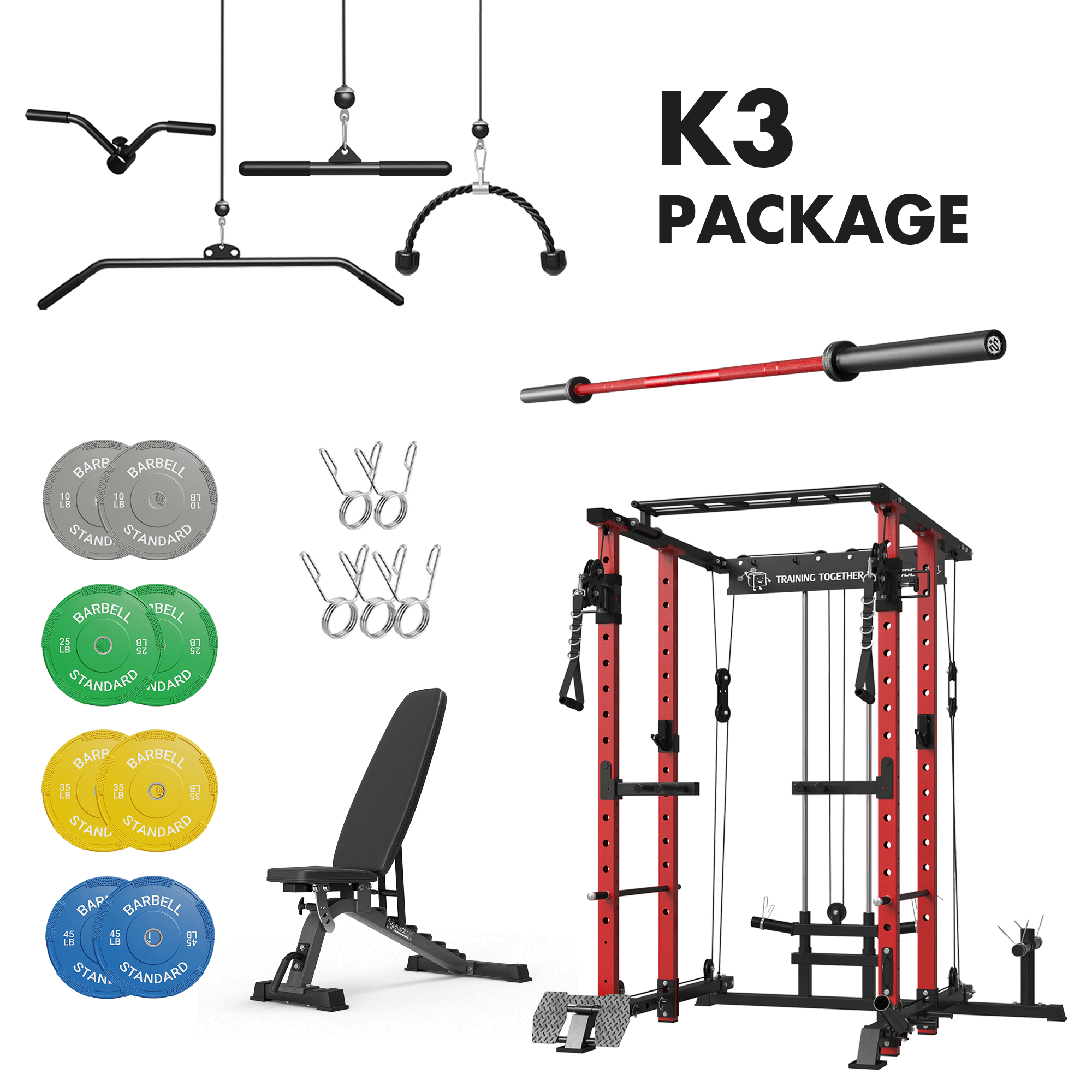 Mikolo K3 Home Gym Package