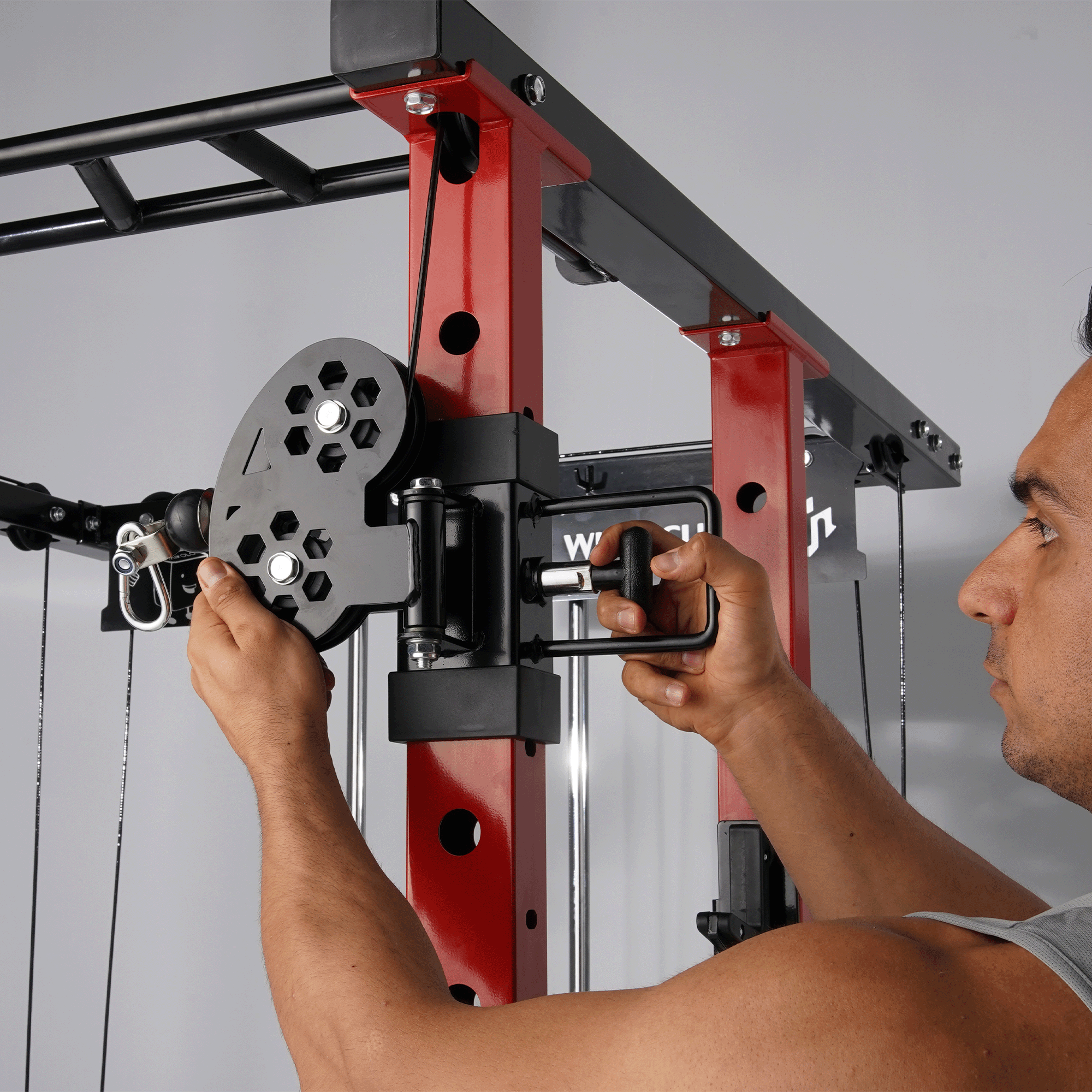 mikolo-all-in-one-rack-cost-effectiive-adjustable-pulley-system