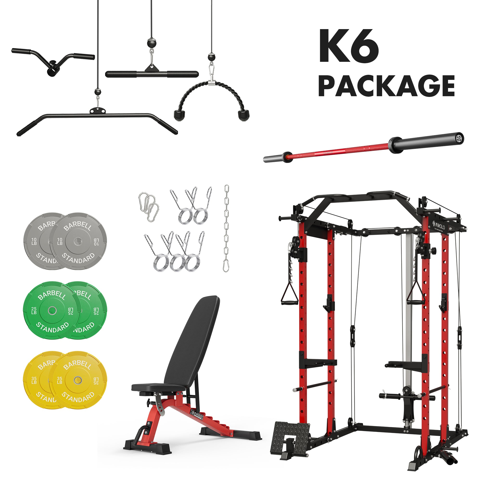 K6 Home Gym Package-140LBS