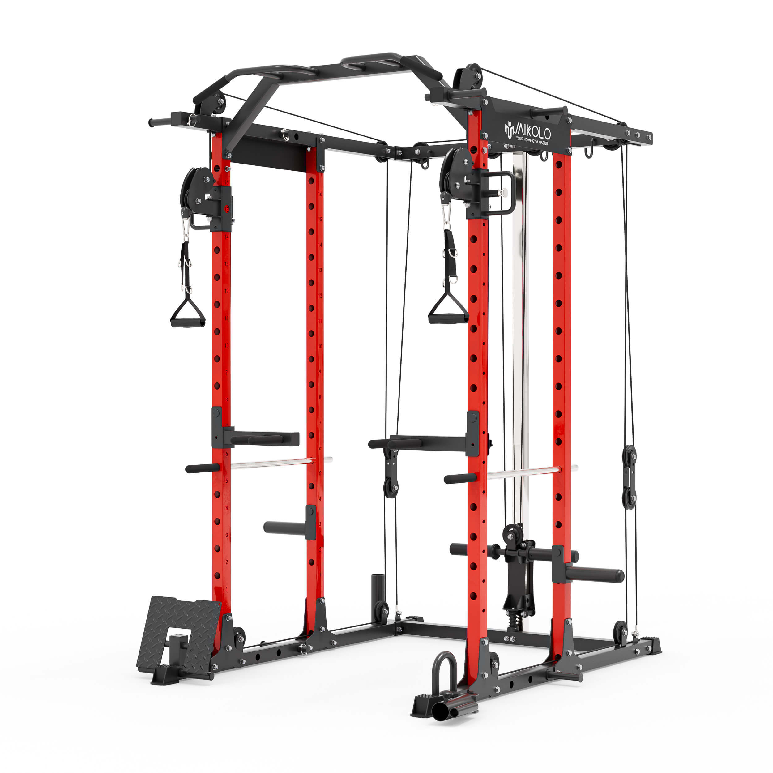 home gym power rack#color_red