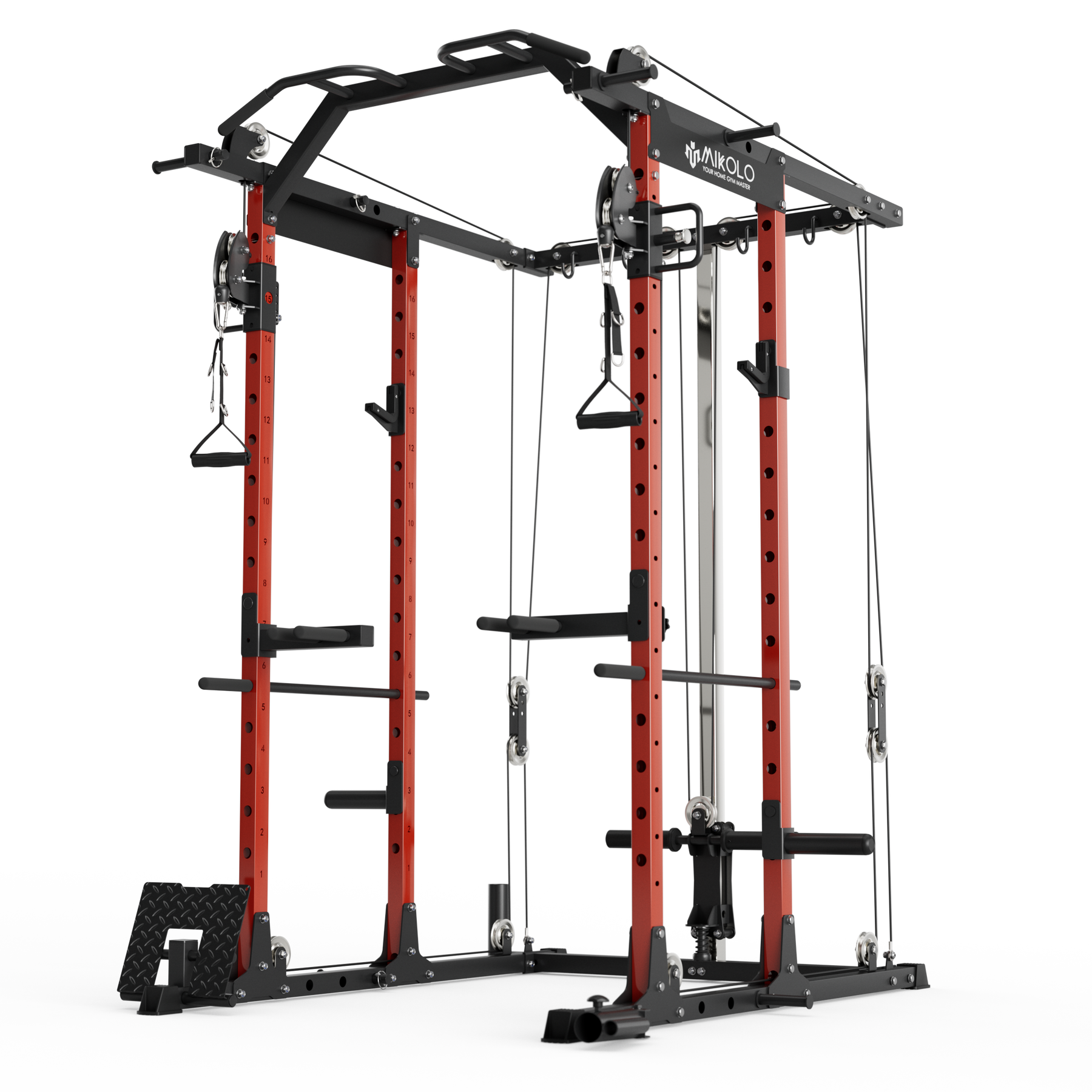 K6-1.0 Ultra All-In-One Power Rack Functional Trainer - MIKOLO