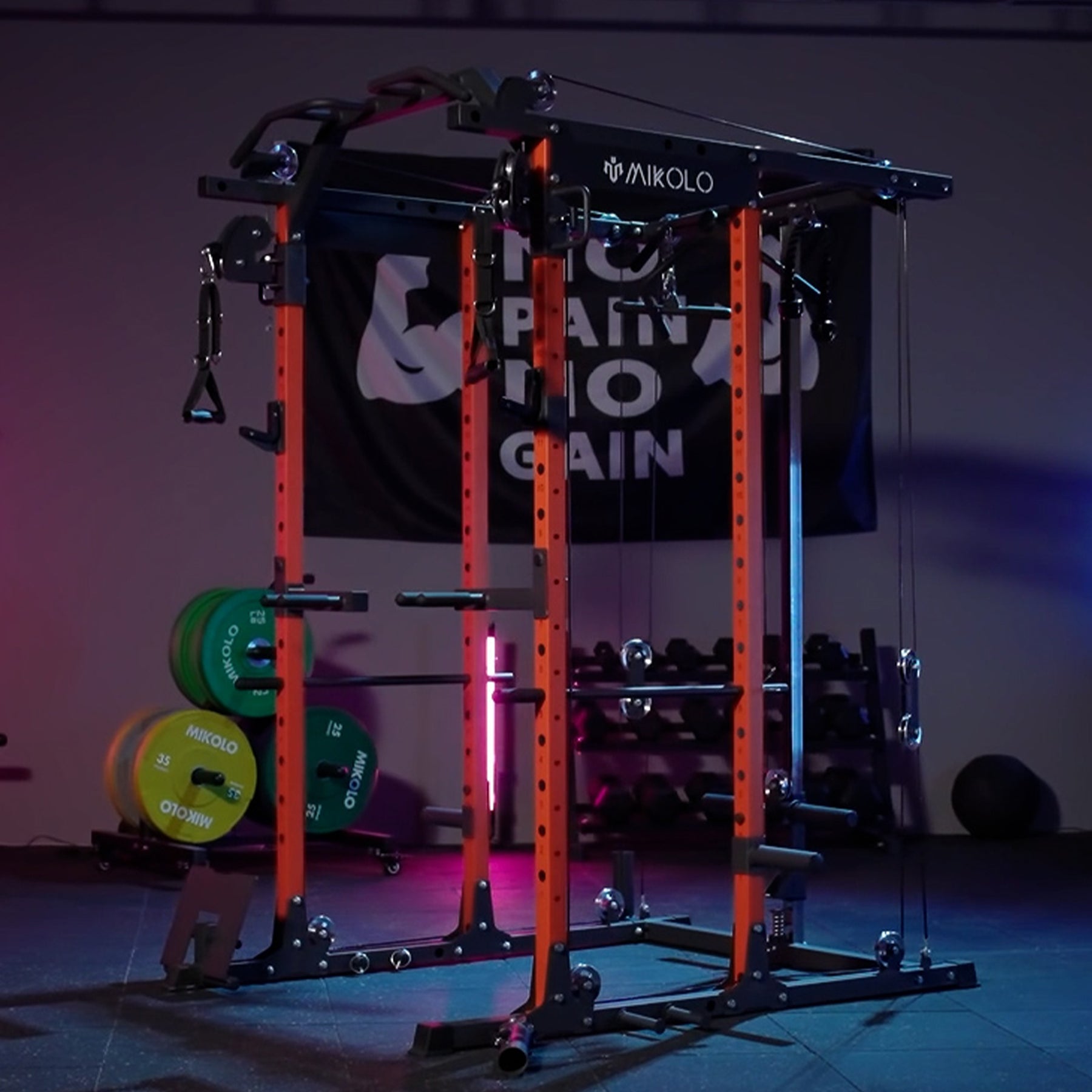 K6-1.0 Ultra All-In-One Power Rack Functional Trainer - MIKOLO