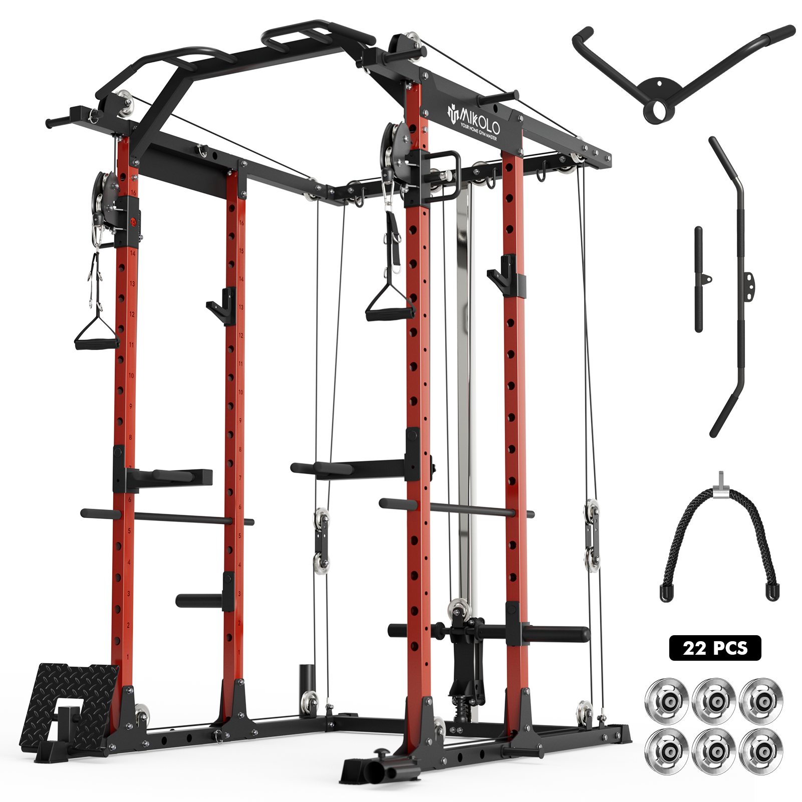 MIKOLO K6-ULTRA POWER CAGE FUNCTIONAL TRAINER