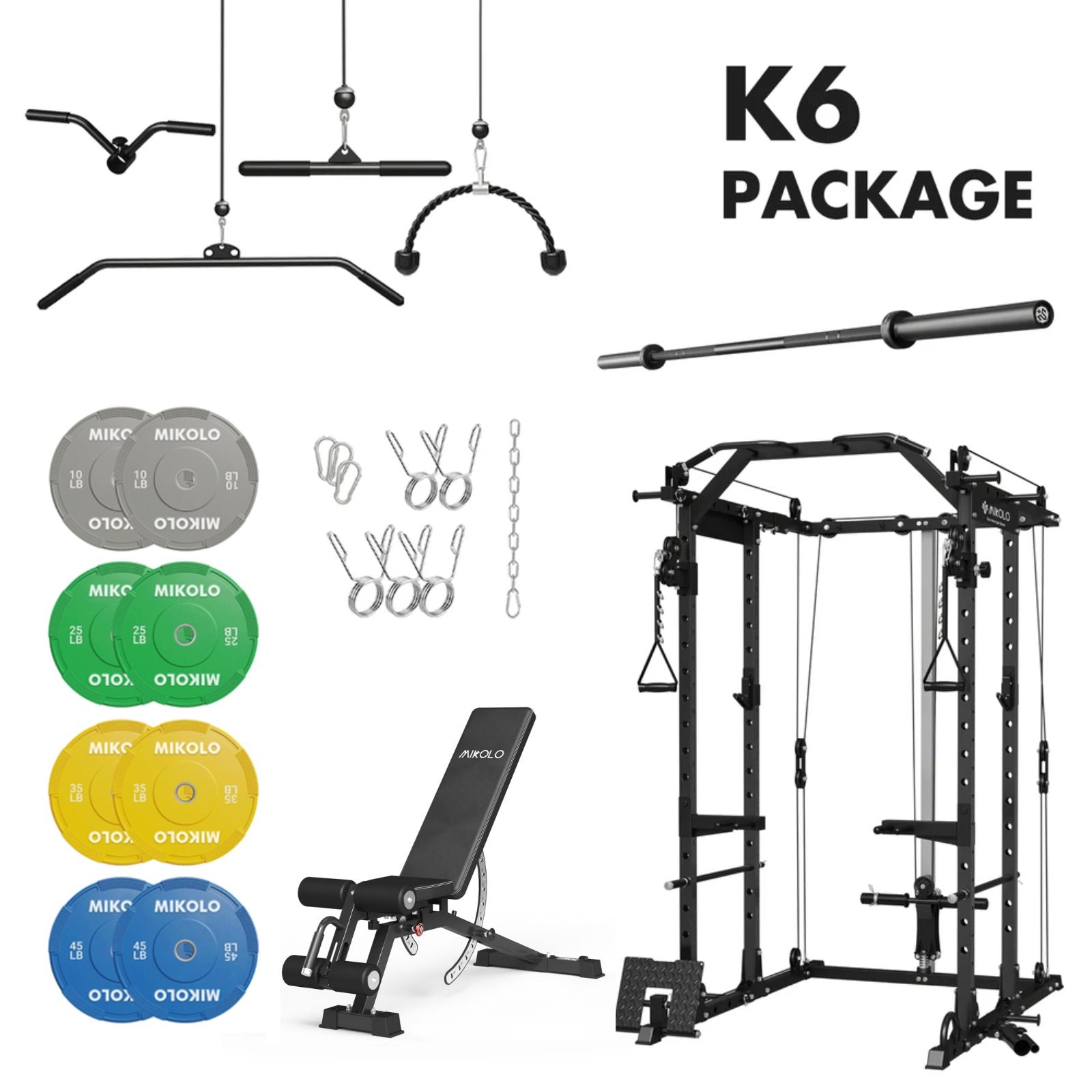 Mikolo K6 Home Gym Package