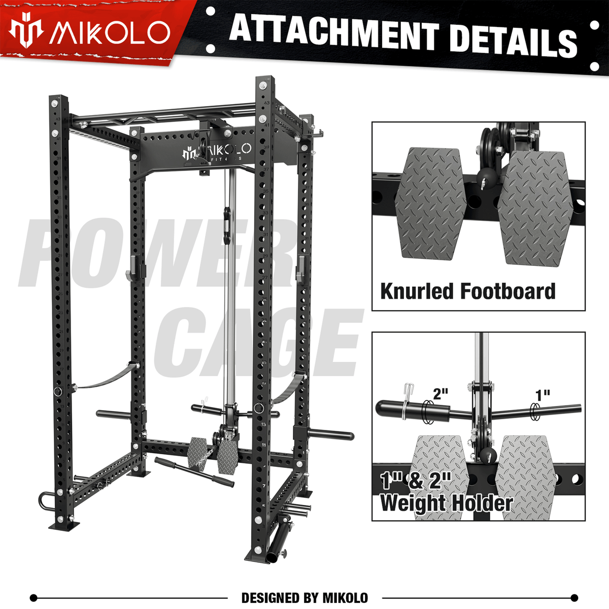 3×3 SERIES Lat Tower Rack Attachment