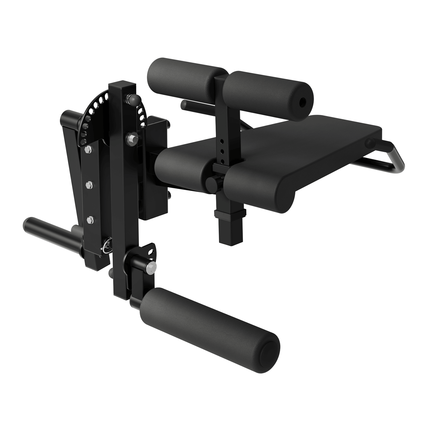 Leg curl extension outlet attachment