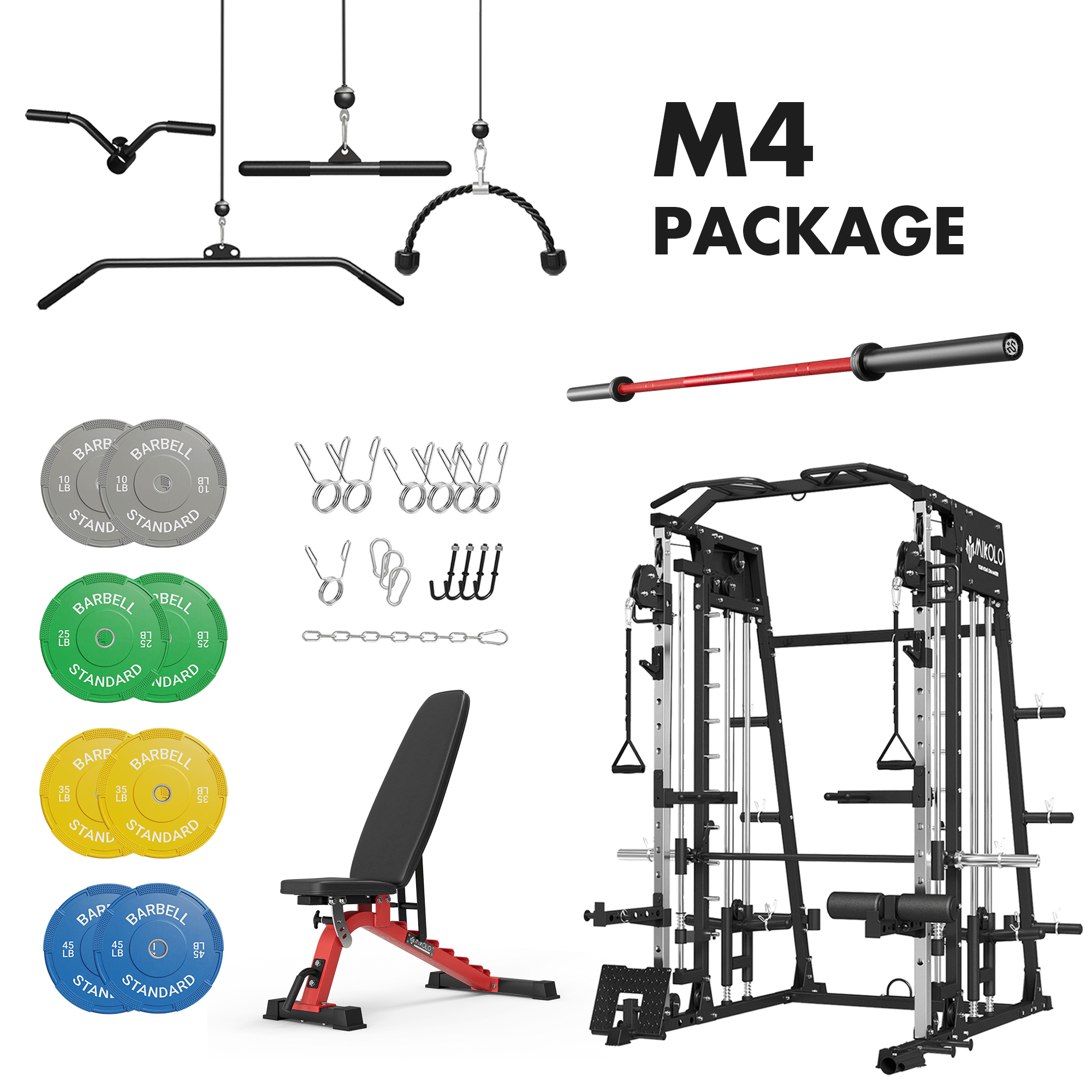 MIKOLO M4 Home Gym Package