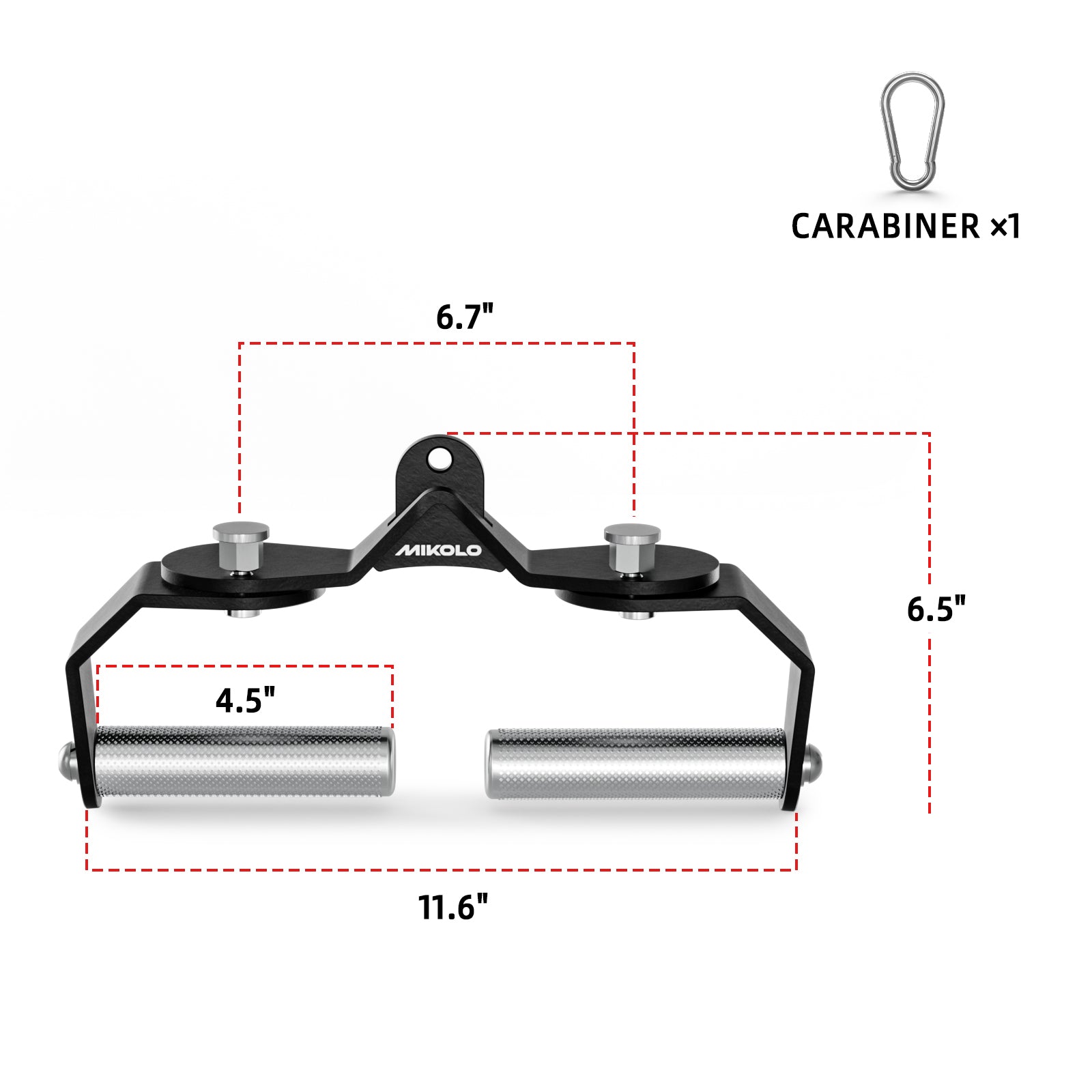 360° Rotating Multi-Grip Lat Pulldown Bar Set
