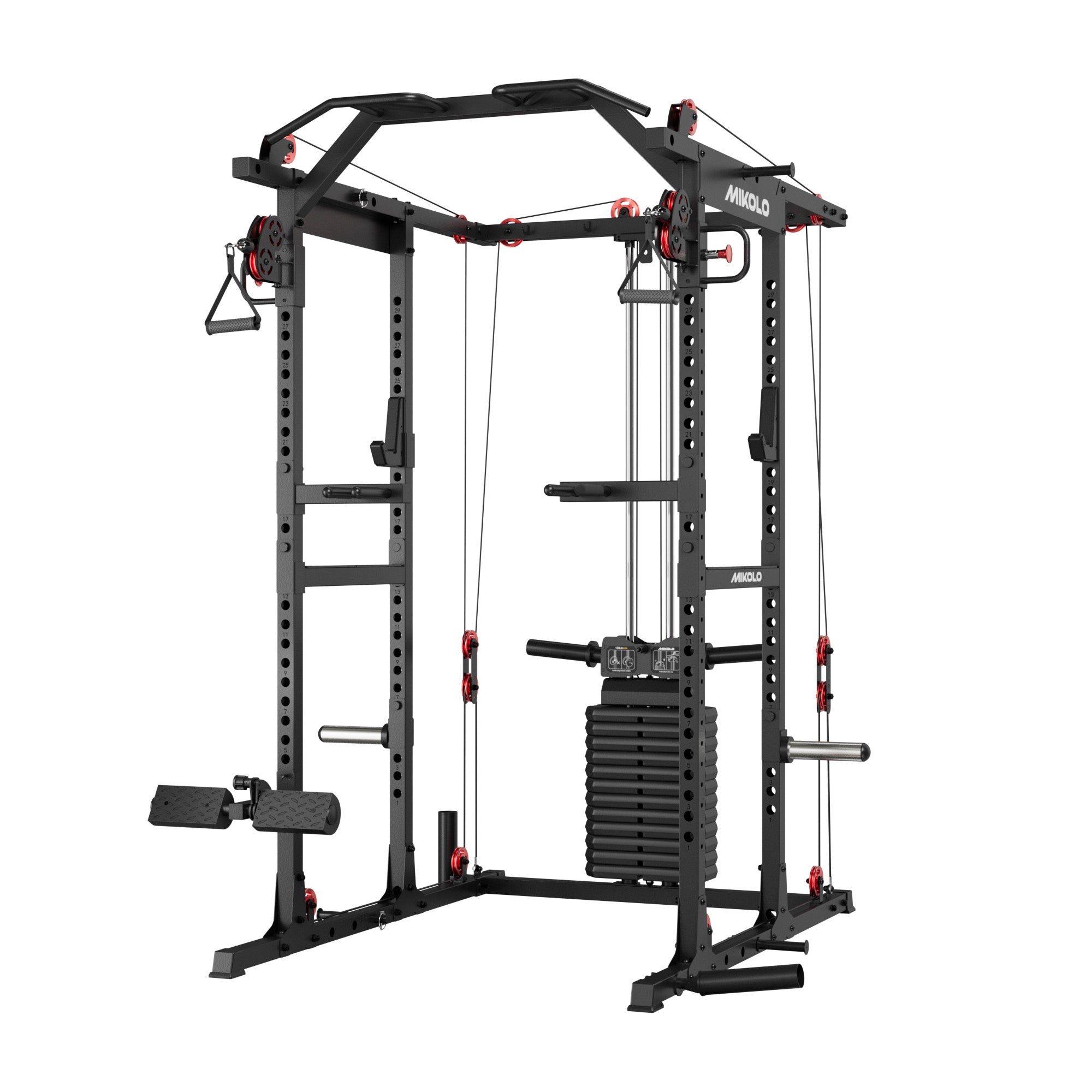 K6-2.0 Ultra All-in-One Power Rack Functional Trainer - MIKOLO