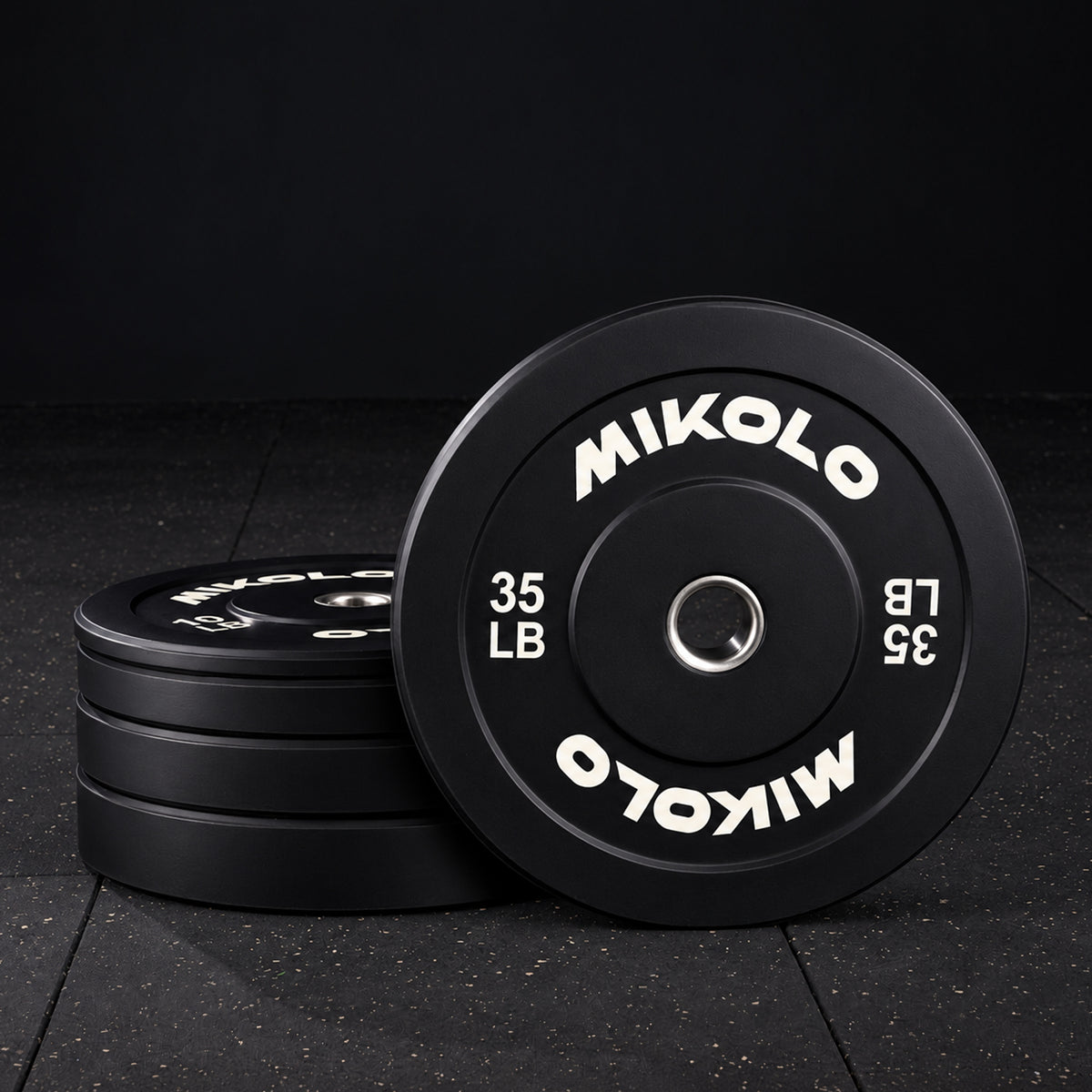 Black Bumper Plates WP05 - 230 lbs set