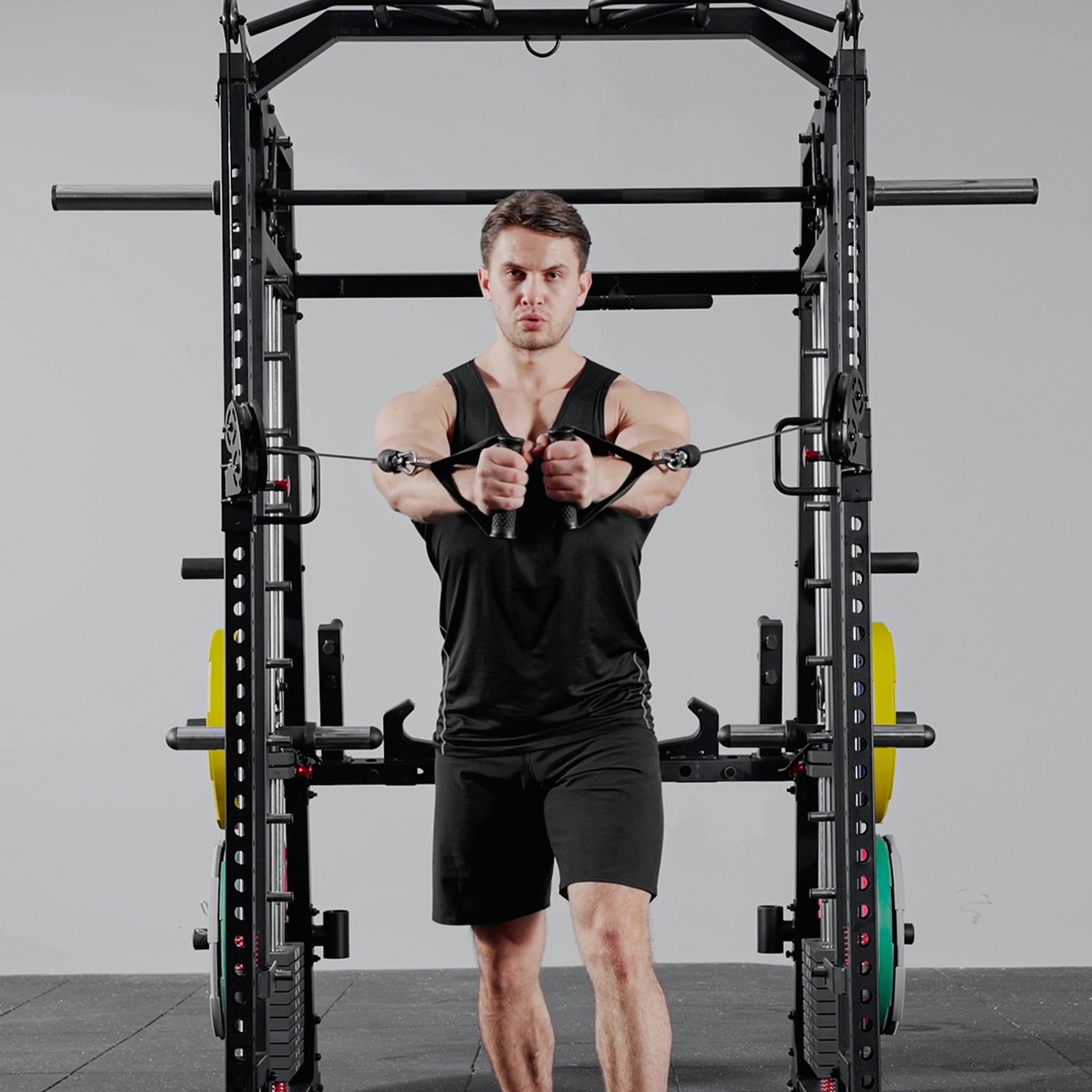 All-in-one Smith Machine with Weight Stack