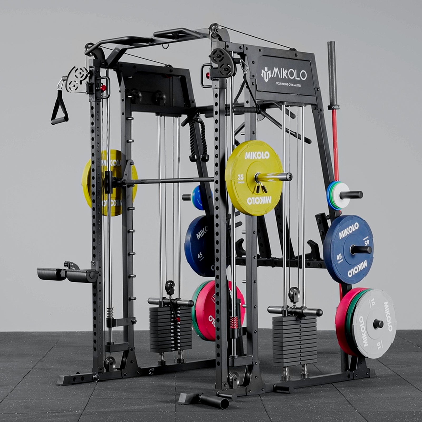 All-in-one Smith Machine with Weight Stack