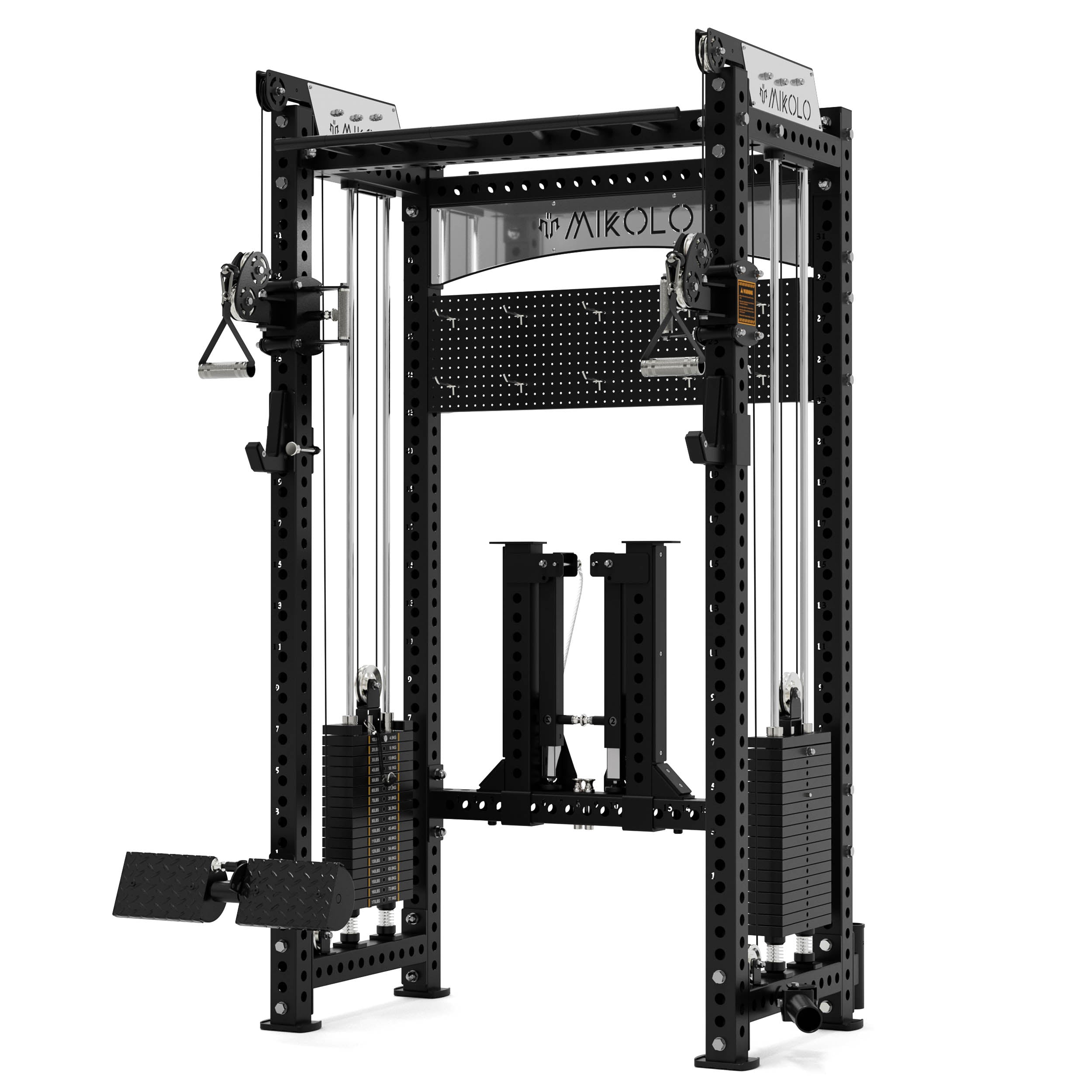 ANUBIS™-2.0 Elite Half Rack Functional Trainer With Dual Weight Stacks