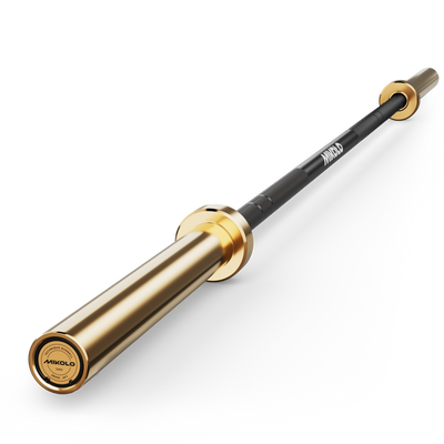 Mikolo BB04 6ft Technique Olympic Barbell - 12kg/26lbs, 28mm Grip, Gold