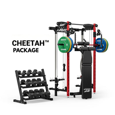 CHEETAH™ Home Gym Pack with 350 lbs Dumbbell Set