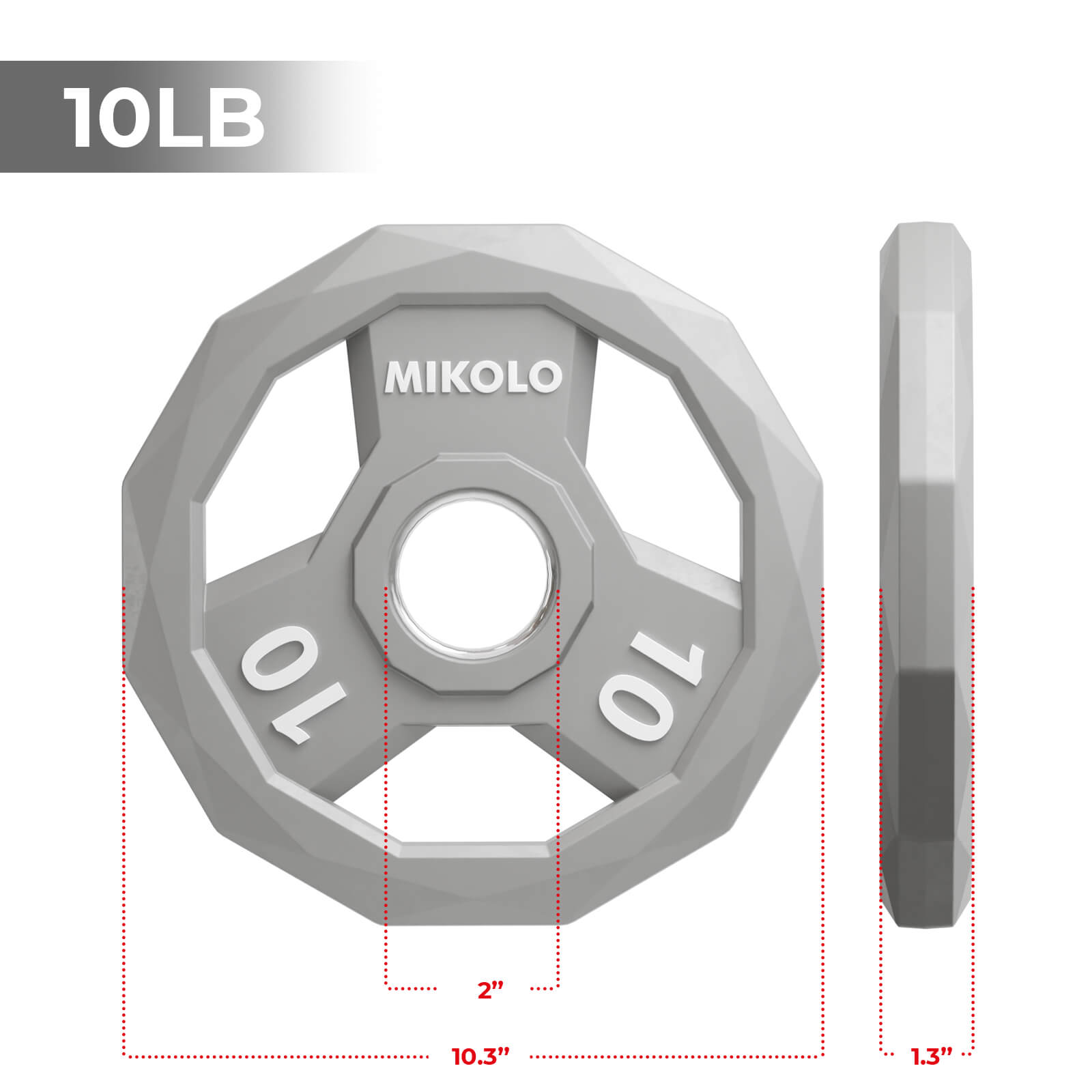 Ez-grip Color Rubber Coated Olympic Weight Plates