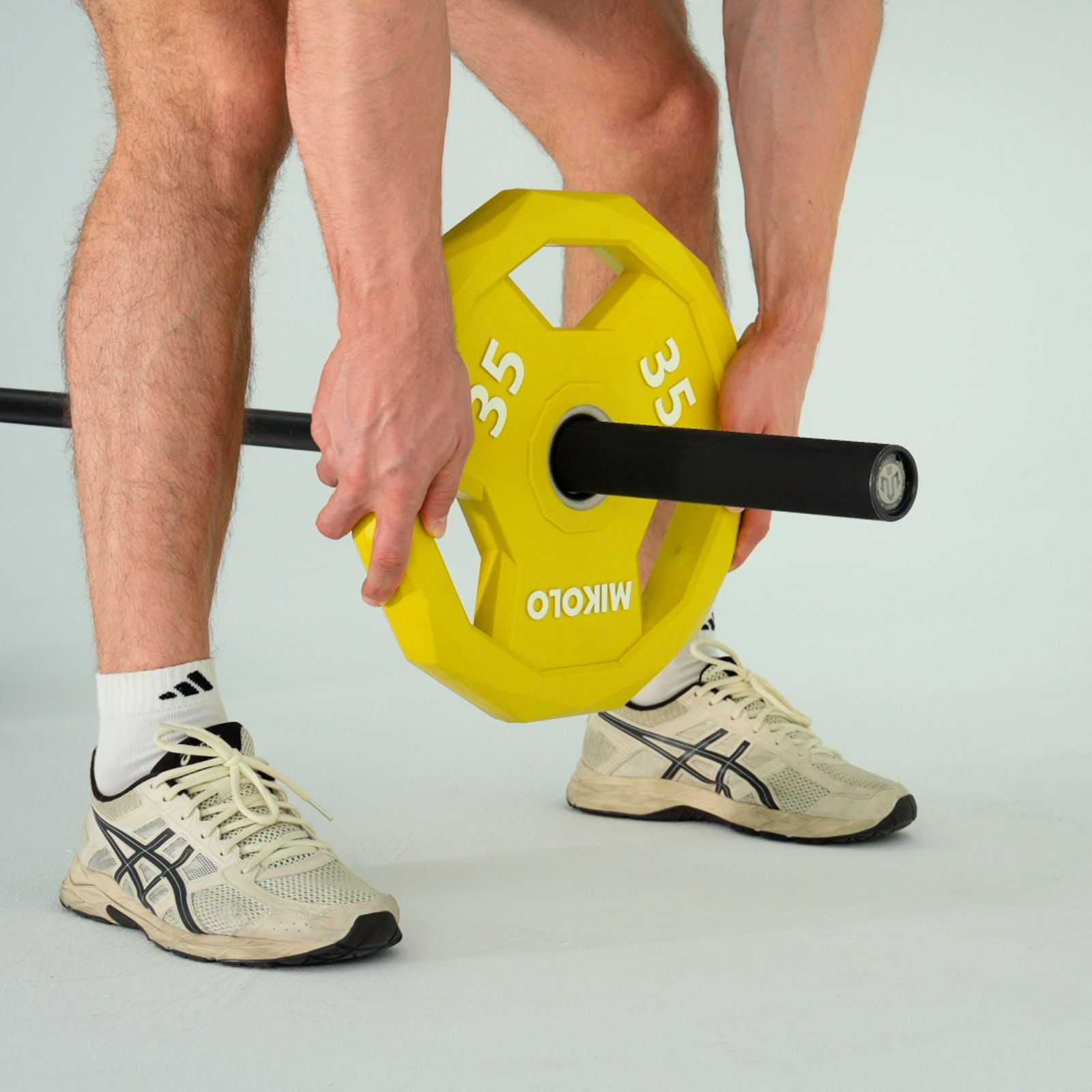 Rubber Coated Olympic Weight Plates Tri-Grip 2