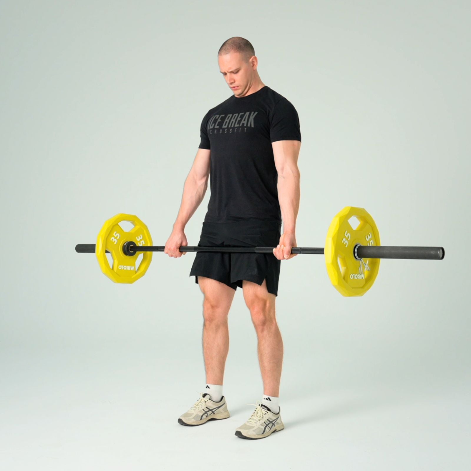 Rubber Coated Olympic Weight Plates Tri-Grip 2