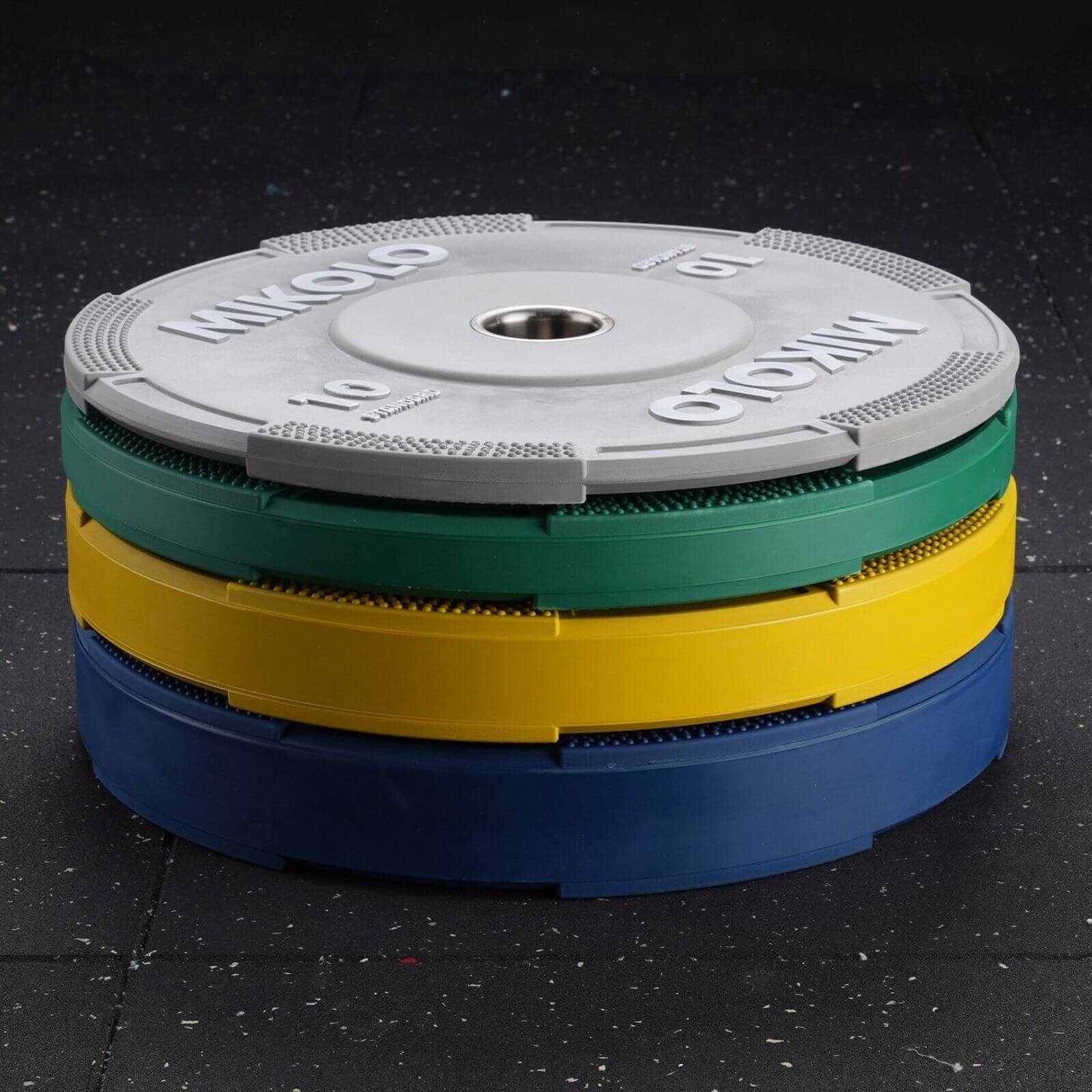EZ Grip Bumper Plates, 230/260 lbs, Blemished - MIKOLO