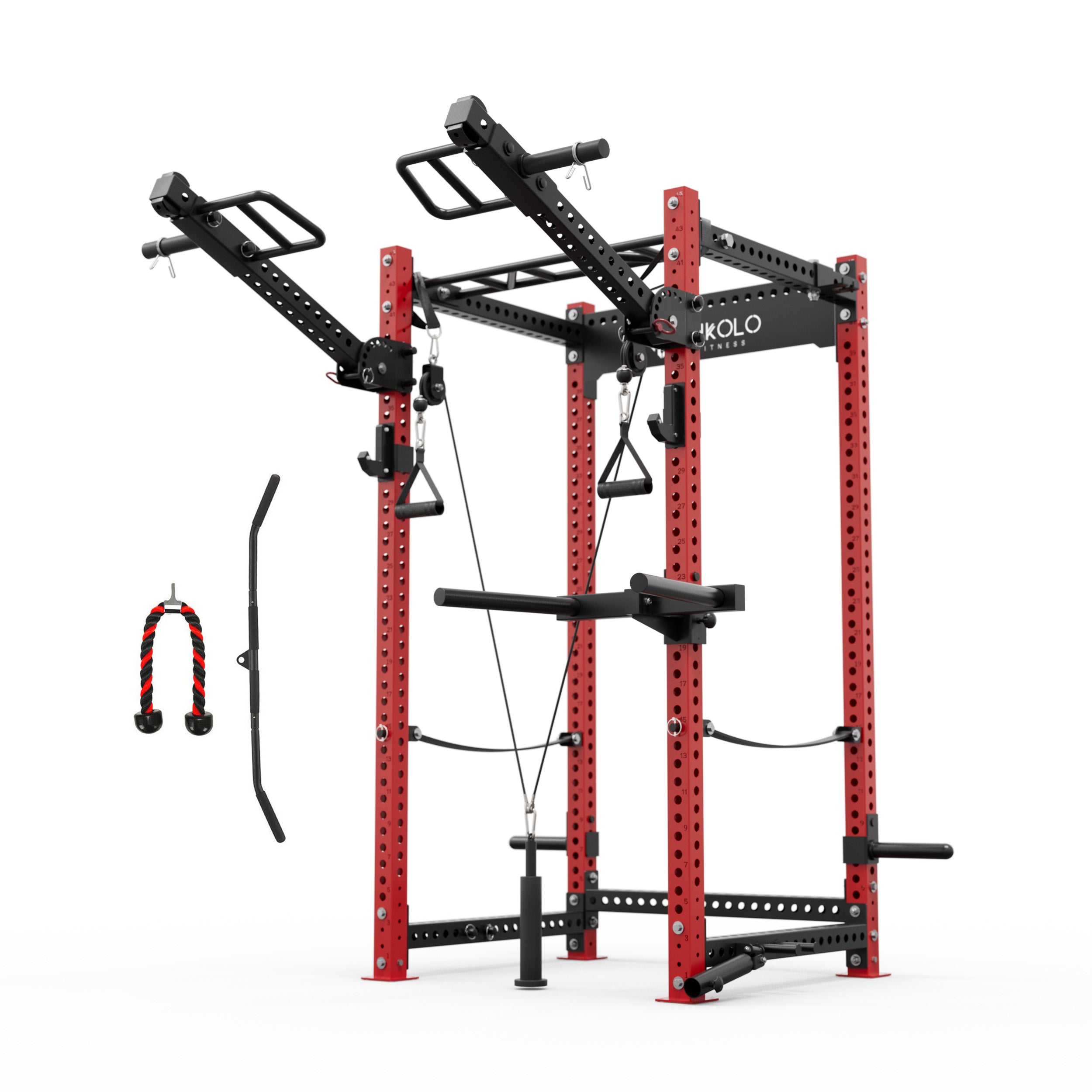 P5 Four Post Power Rack Builder(3"×3“, 1" Holes, 90''Hx44''D)