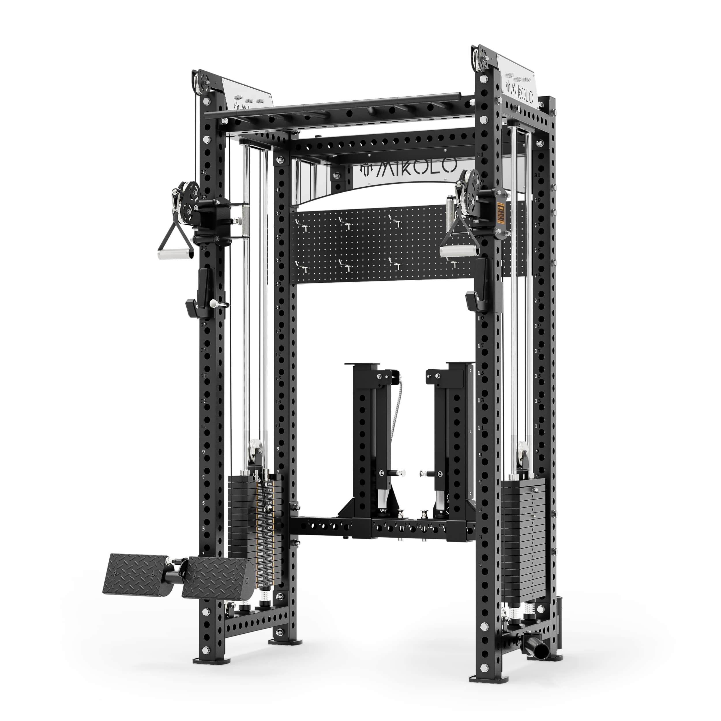 ANUBIS™-2.0 Elite Half Rack Functional Trainer With Dual Weight Stacks