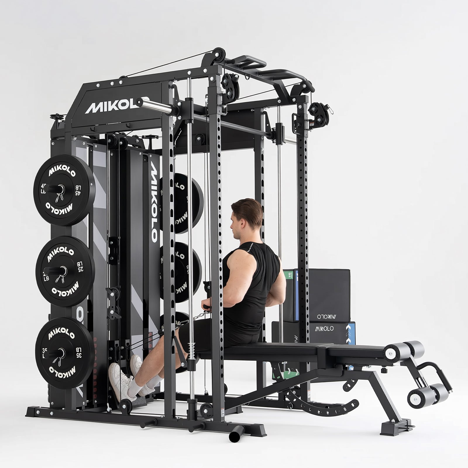 HORUS™ Smith Machine Functional Trainer with Centralized Lat & Row System