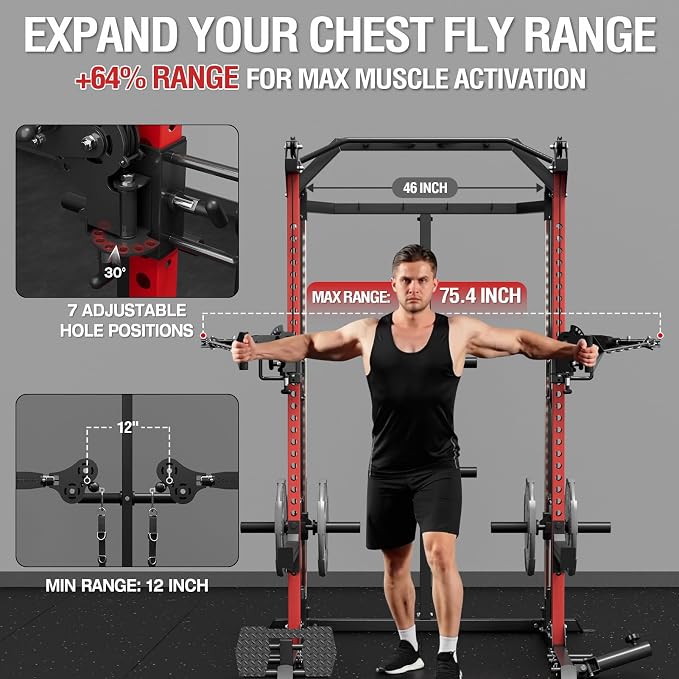 HR05 Half Rack Functional Trainer with Pivot Arms