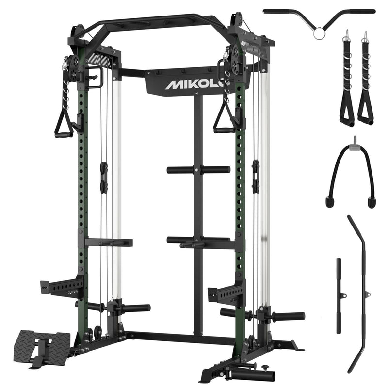 HR05 Half Rack Functional Trainer — Army Green