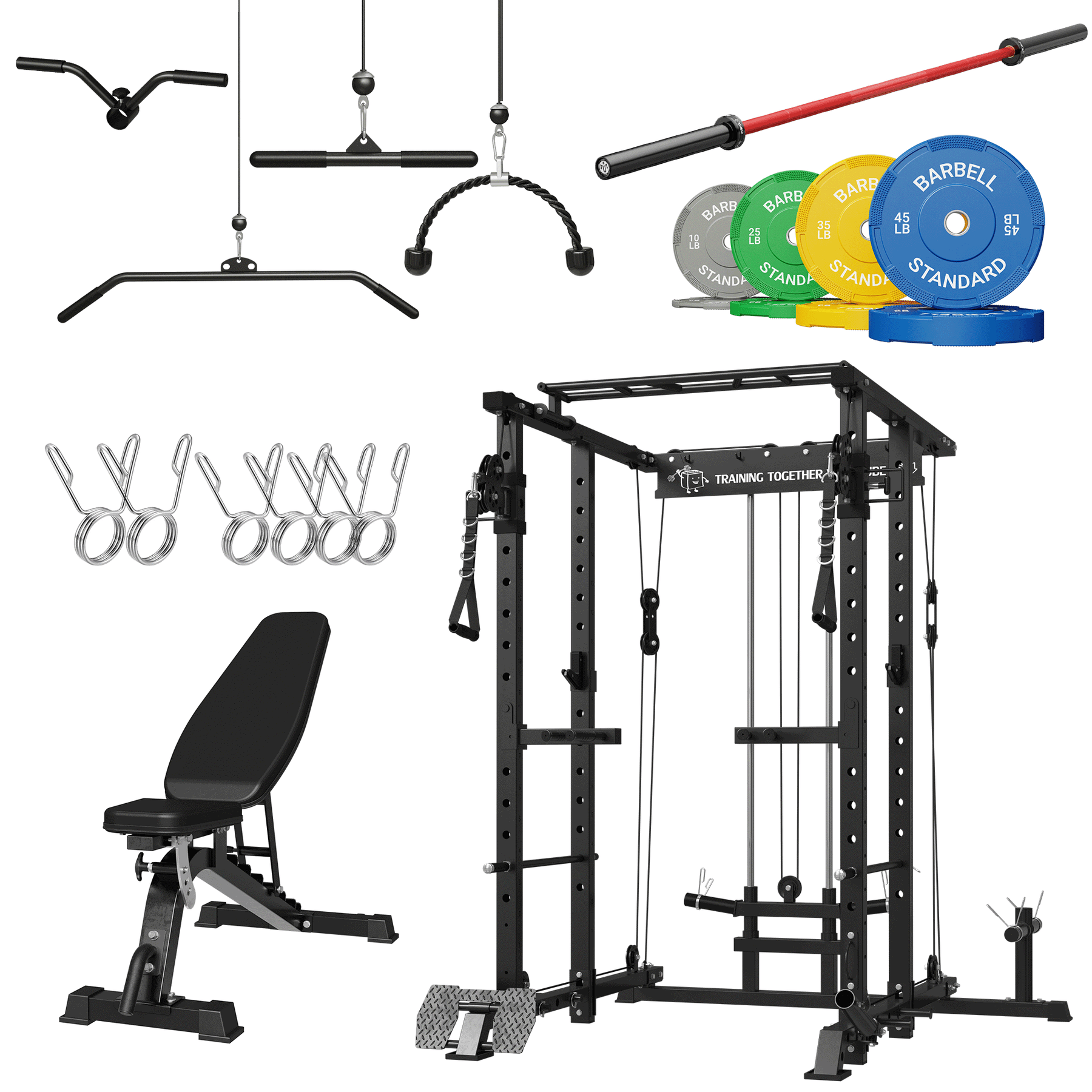 Cable crossover for online power rack