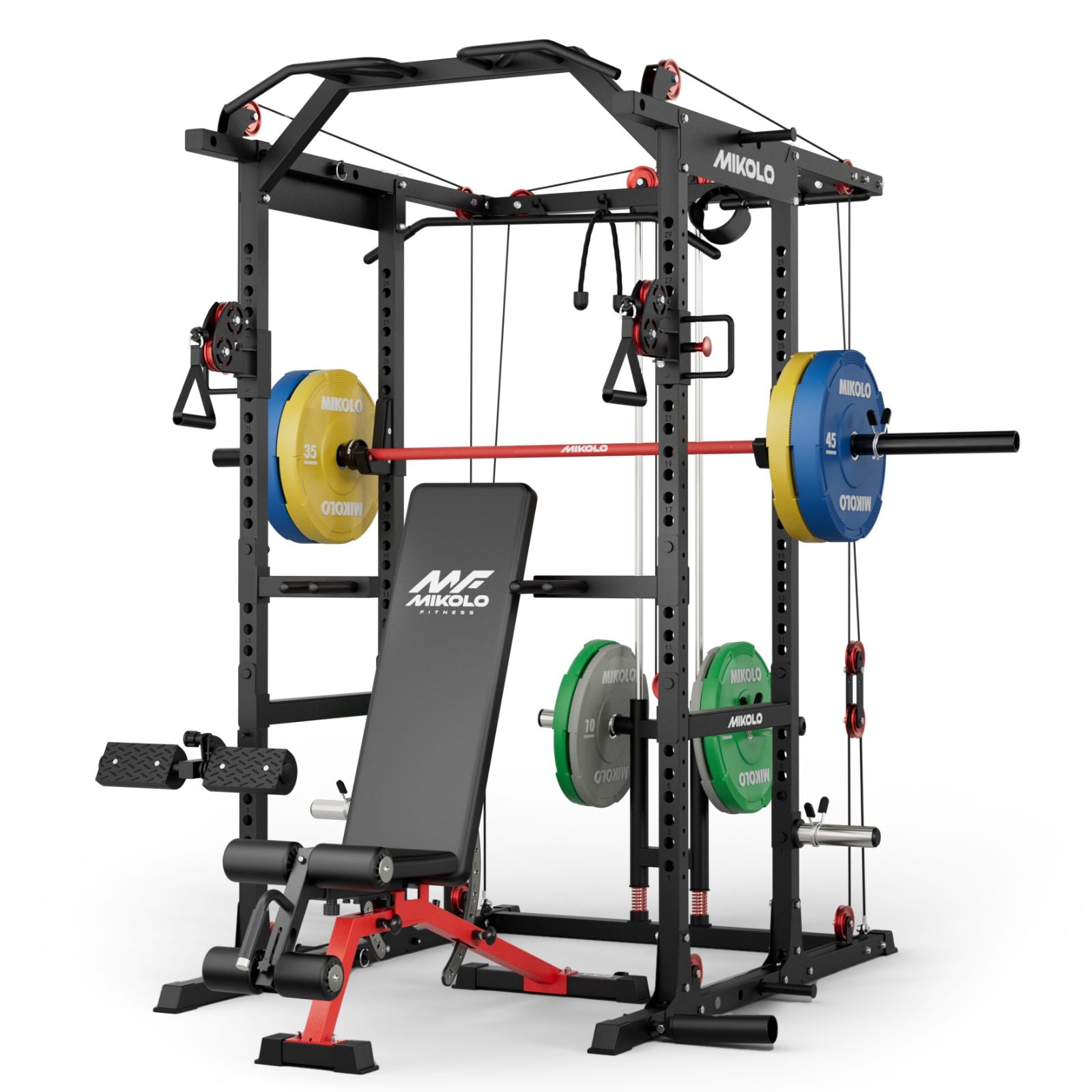 K6-2.0 Ultra All-in-One Power Rack Functional Trainer - MIKOLO
