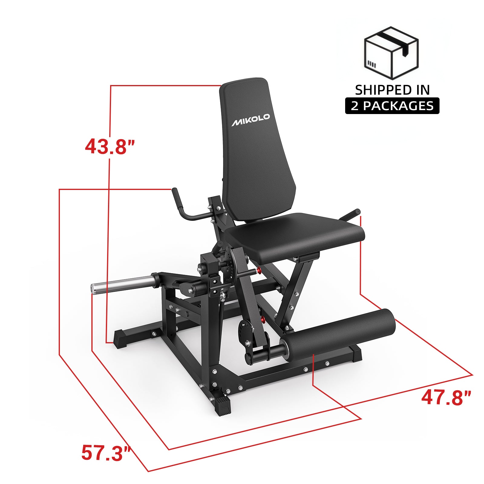 LUNA™ Leg Extension & Prone Leg Curl Machine