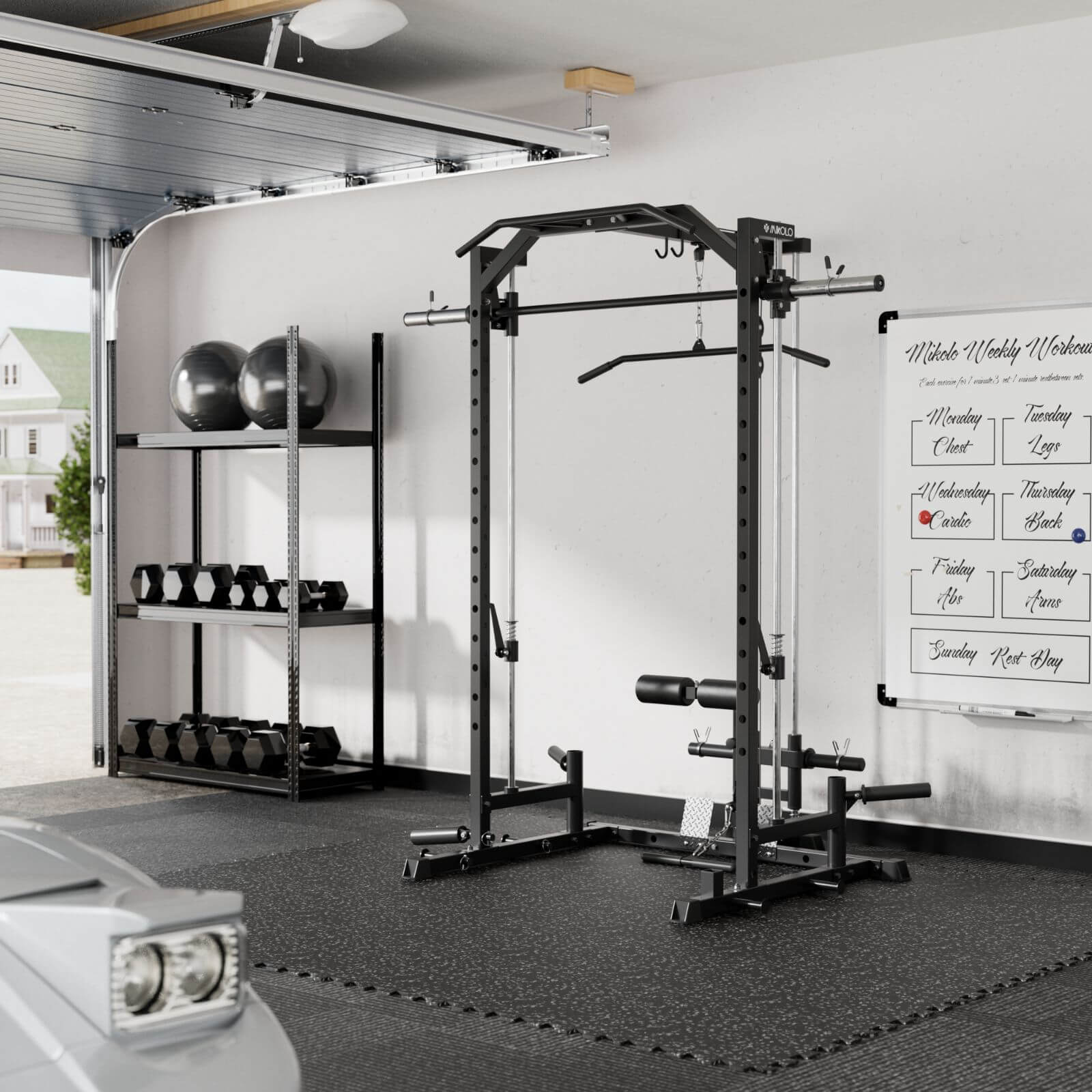 M1-2.0 Smith Machine with Lat Pull Down System - Mikolo