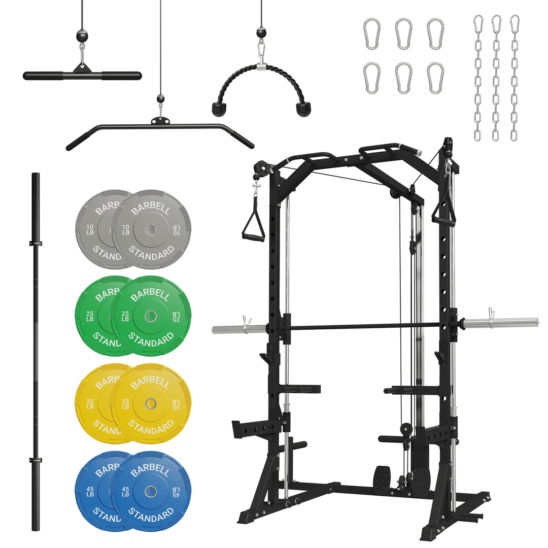 MIKOLO M1 Smith with Barbell and Weights Set