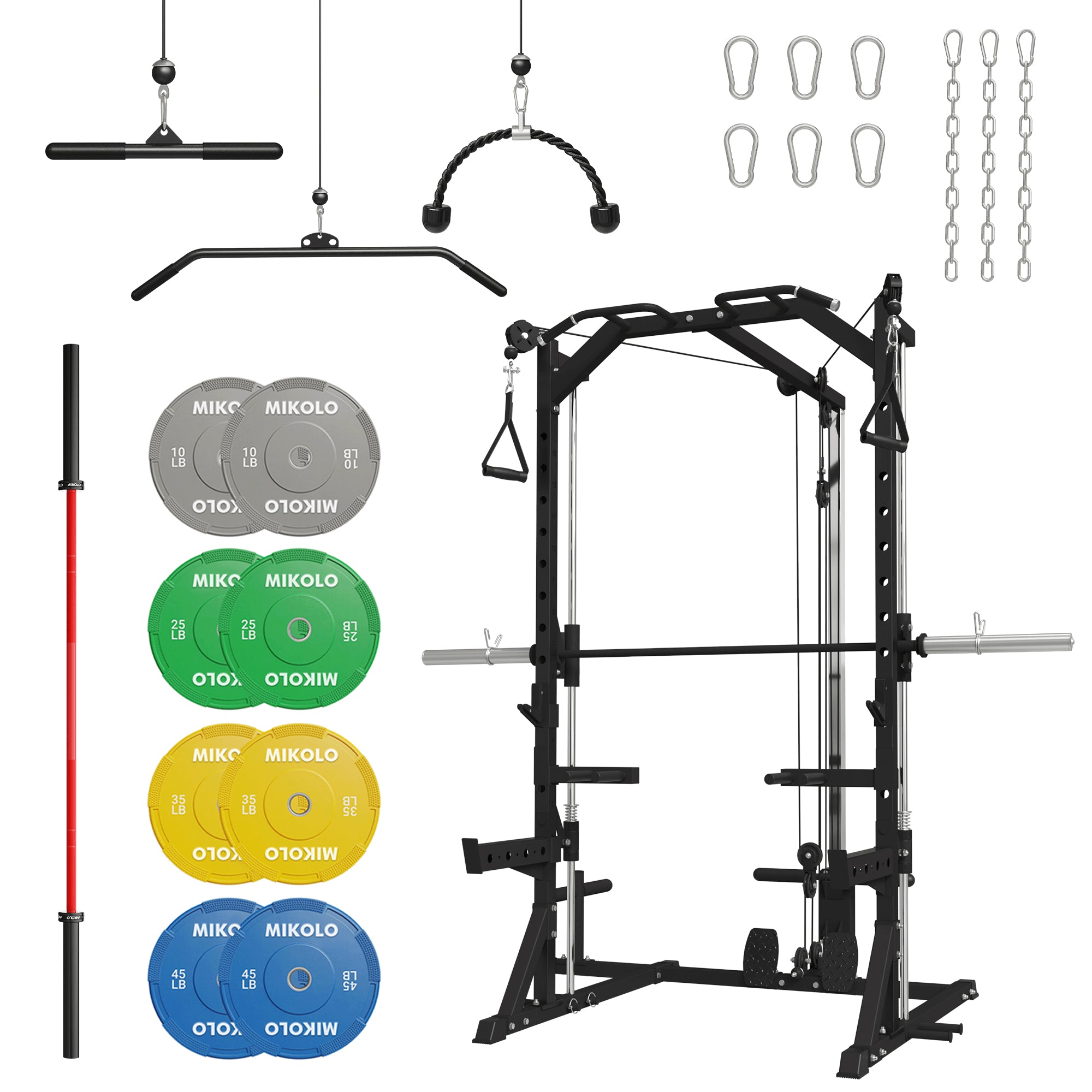 M1 Barbell and Weights Set