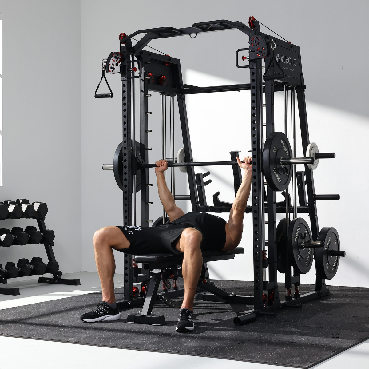 Gym Essential Machine Home Gym Essential Smith Machine Package Plate Loaded - MIKOLO