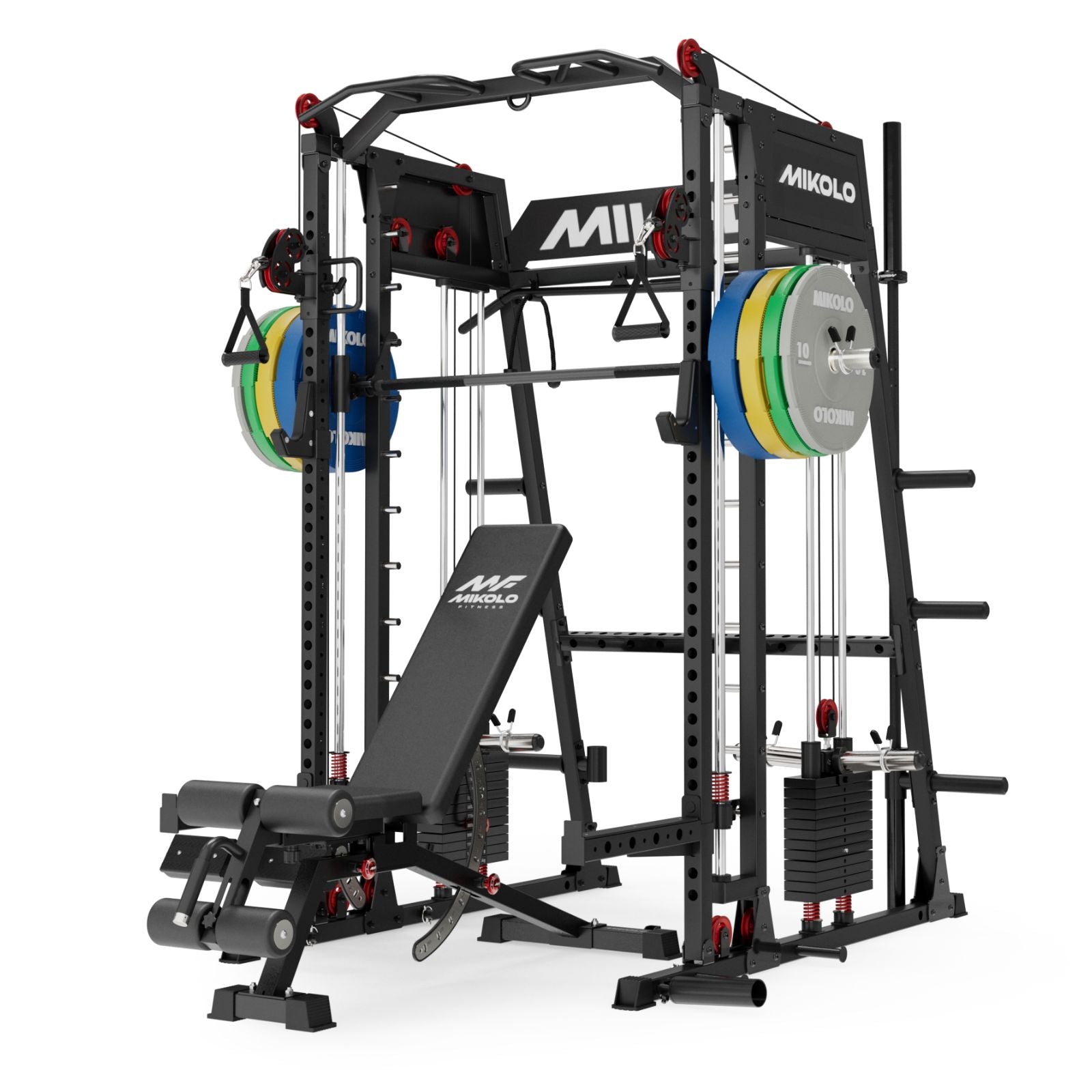 M4-2.0 Elite All-In-One Workout Smith Gym Machine with Dual Weight Stacks (UPGRADED)