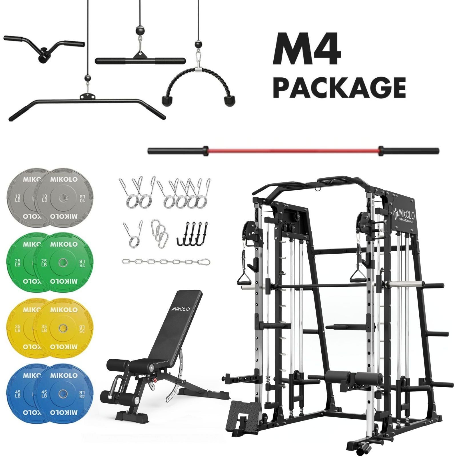 Mikolo M4 Home Gym Package: Ultimate Fitness Solution at Home