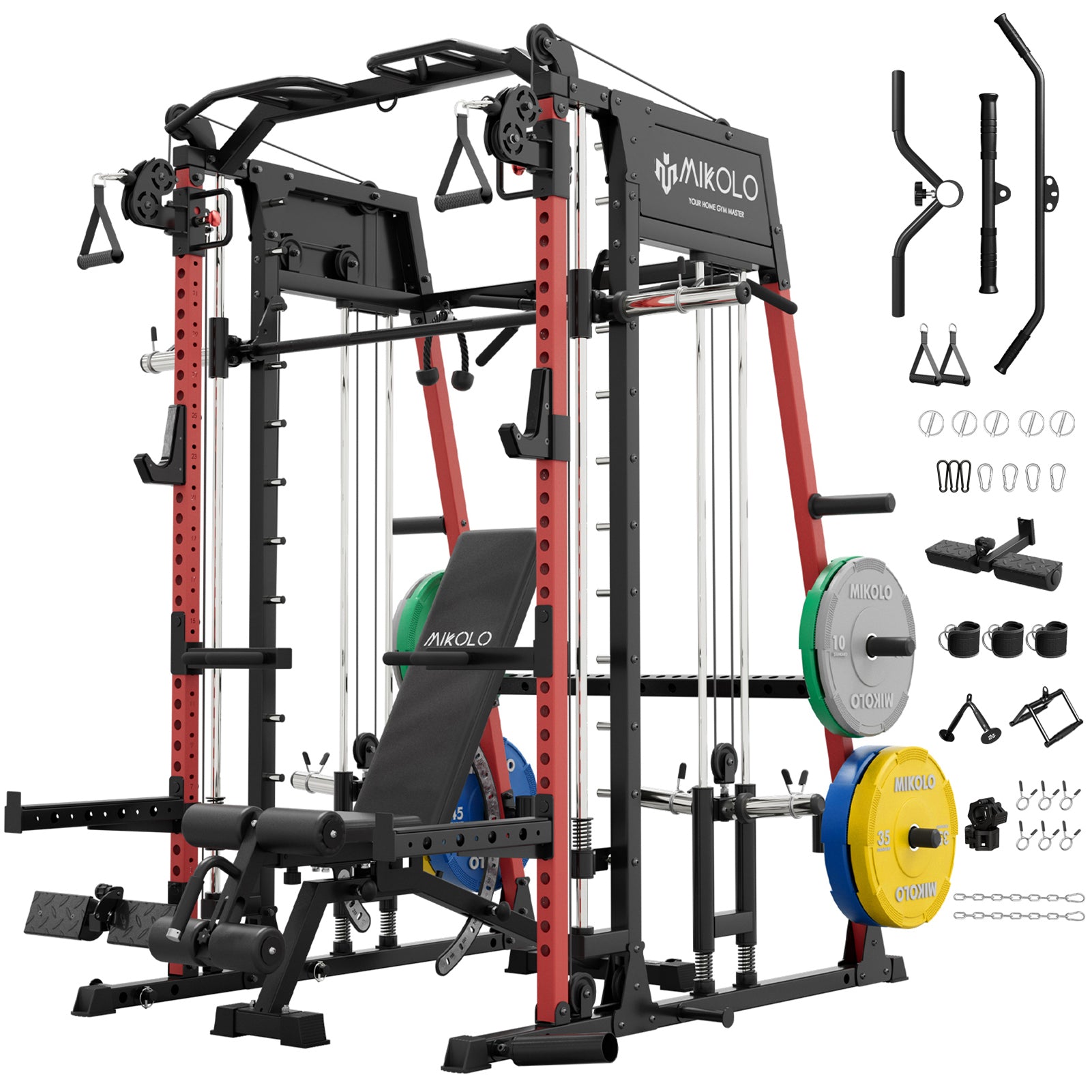 M4-2.0 Standard All-In-One Home Smith Machine with Cables (UPGRADED)