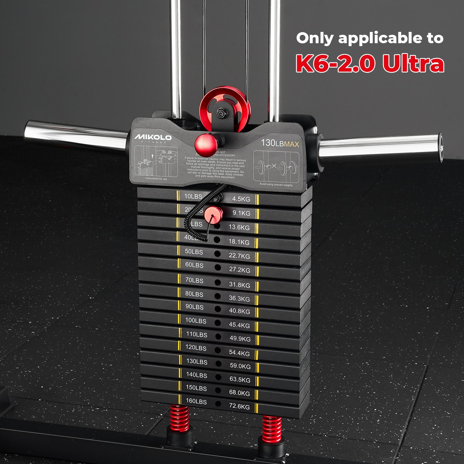 K6-2.0 Ultra Selectorized Weight Stack Upgrade Kit - 160 lb