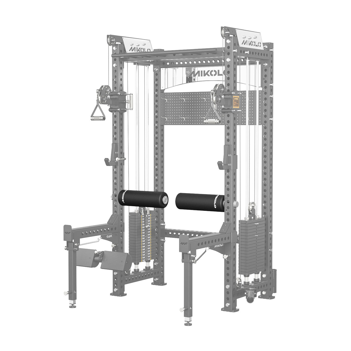 Accesorio de sujeción de piernas para rack