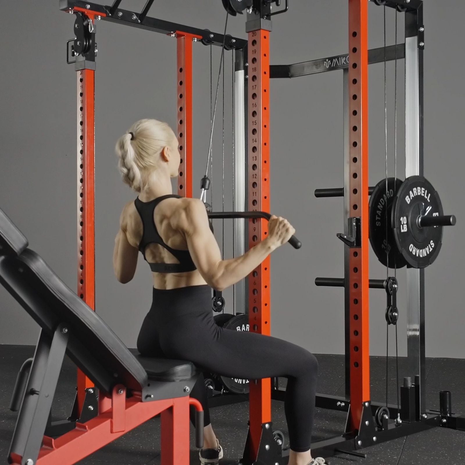 Mirafit Used Power Cage For Sale Half Squat Automatic Squat Rack