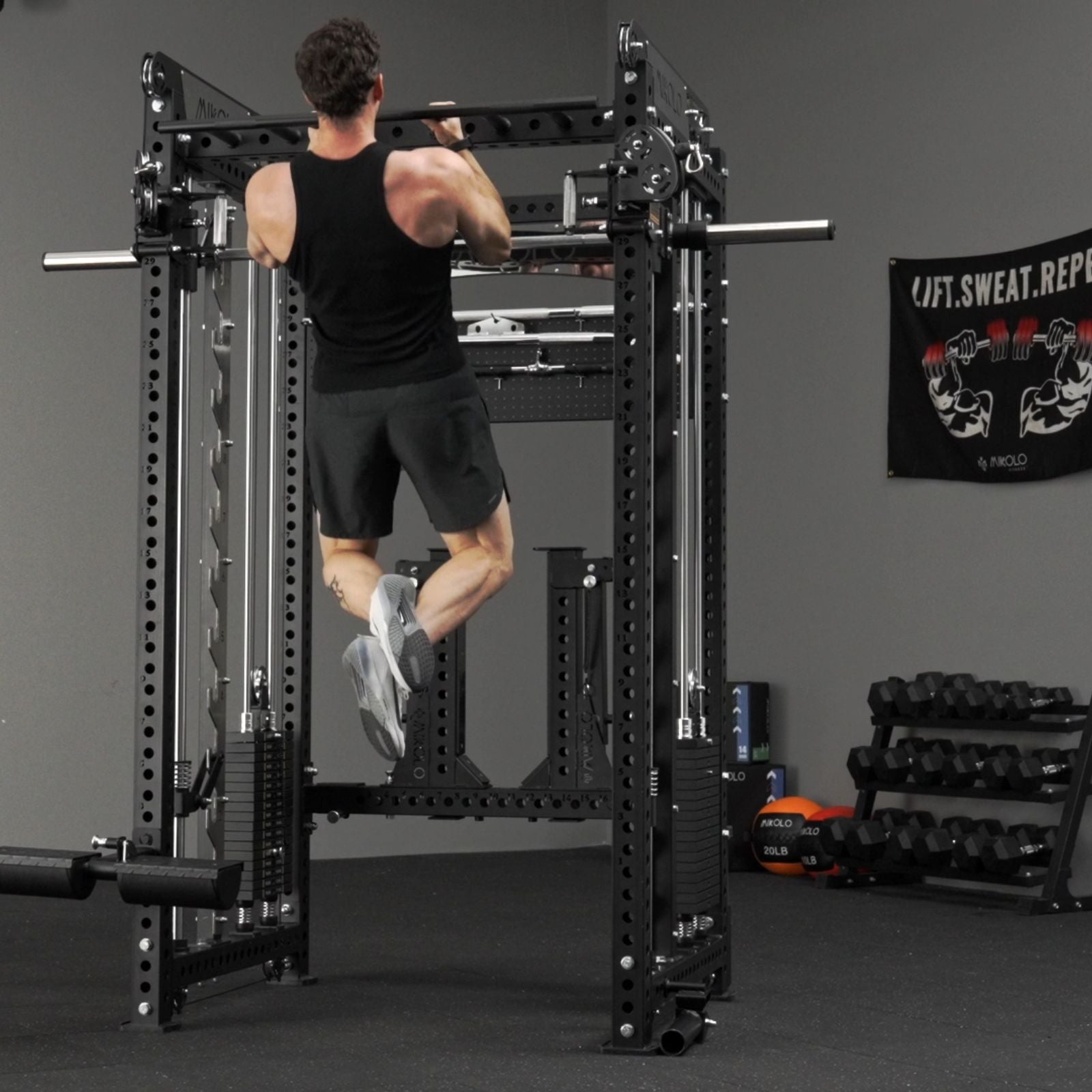 ANUBIS™-2.0 Ultimate Smith Machine Functional Trainer With Dual Weight Stacks