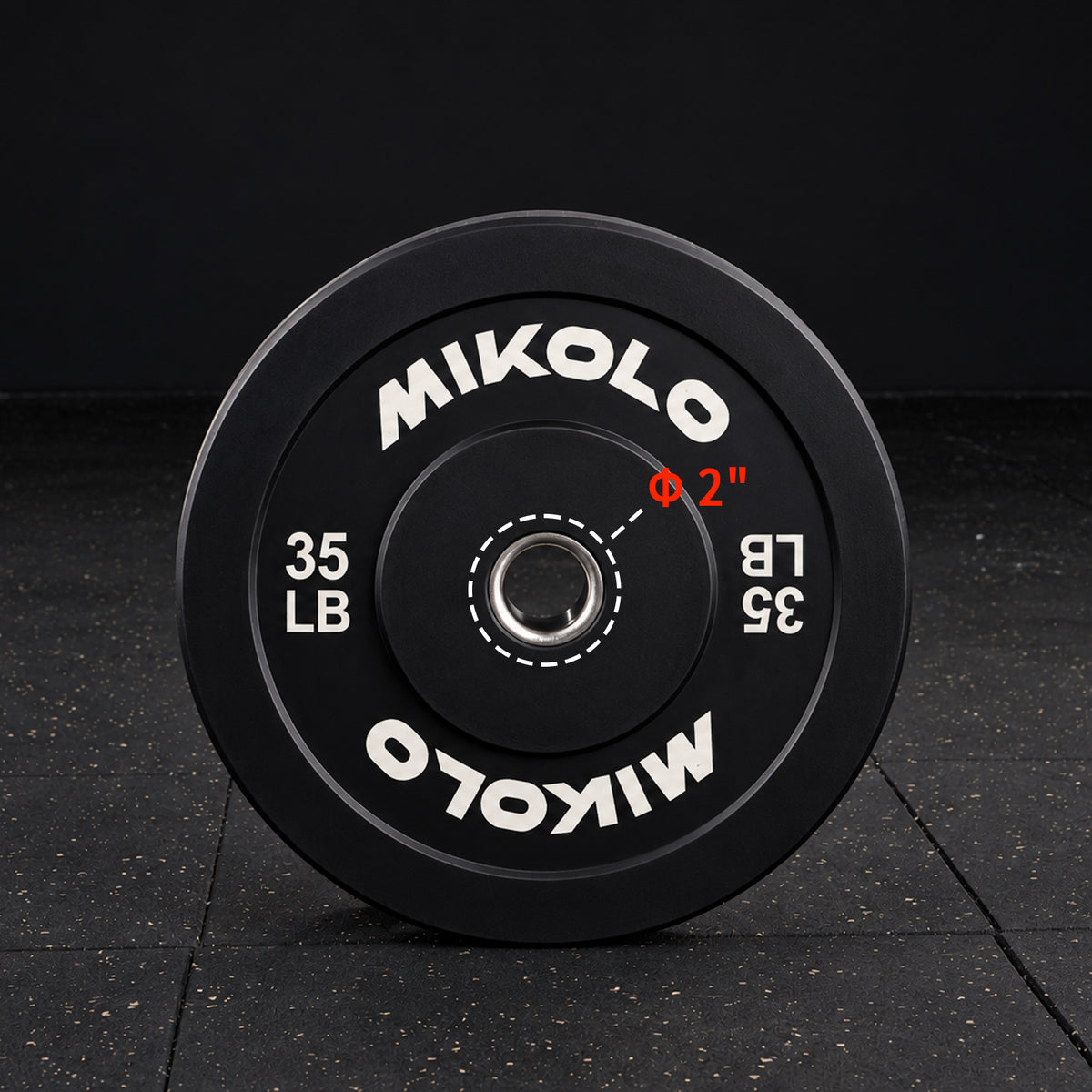 Black Bumper Plates WP05 - 230 lbs set