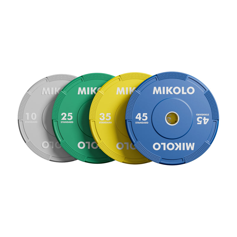 EZ Grip Bumper Plates - 230/370 lbs set - color