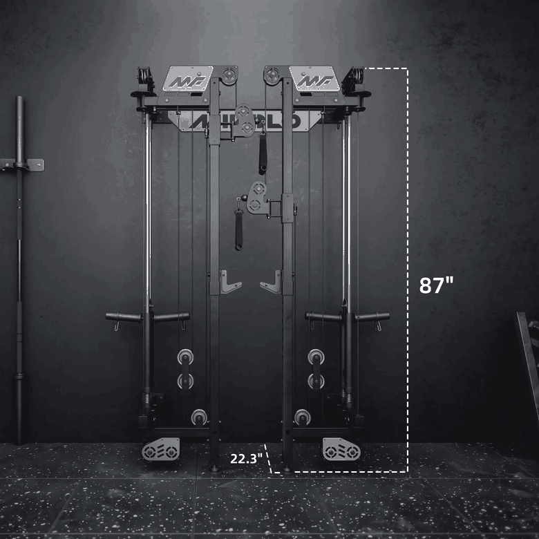 CHEETAH™ 2.0 Elite Wall Mounted Folding Functional Trainer with Weight Stack