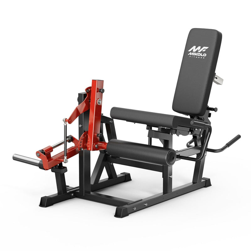 NOVA™ Progressive Load Leg Extension & Curl Machine — Red