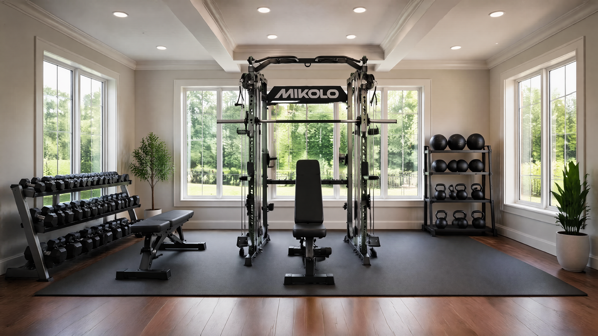 Home gym training setup